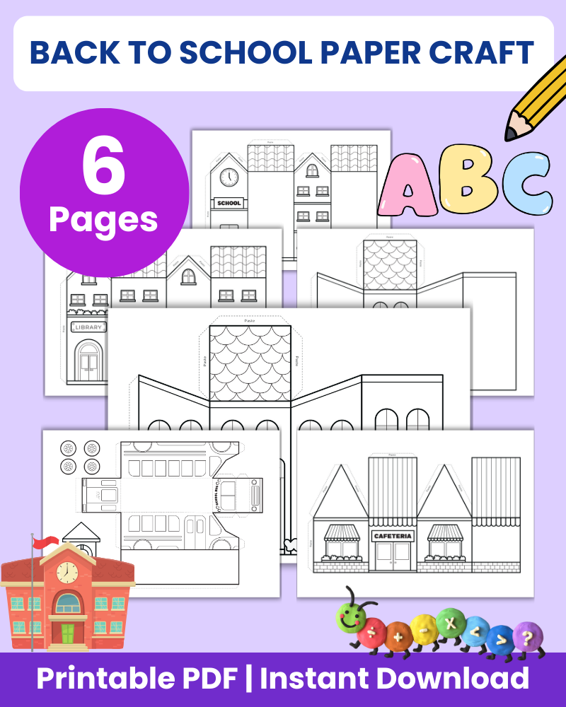 back to school paper craft
