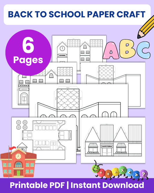 back to school paper craft