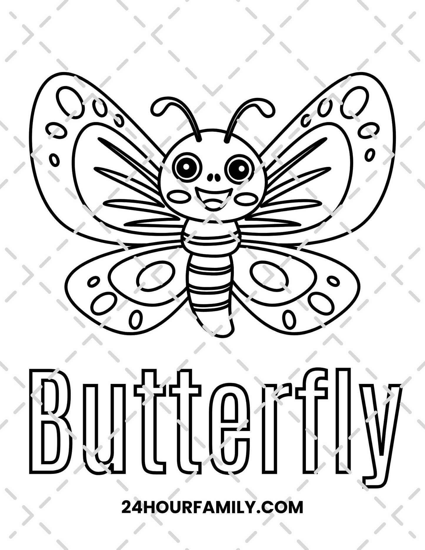 butterfly coloring pages
