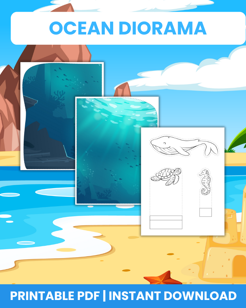 ocean diorama printable crafts