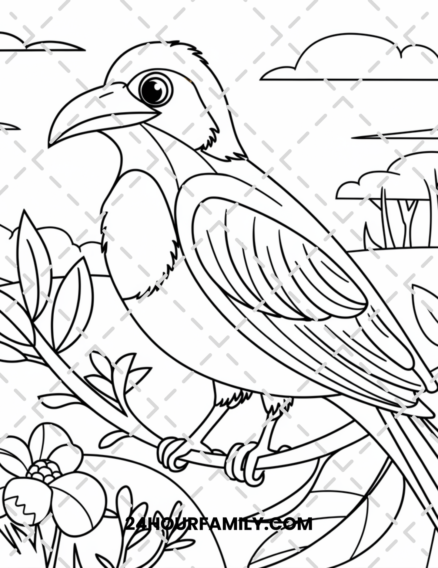 birds coloring pages for kids