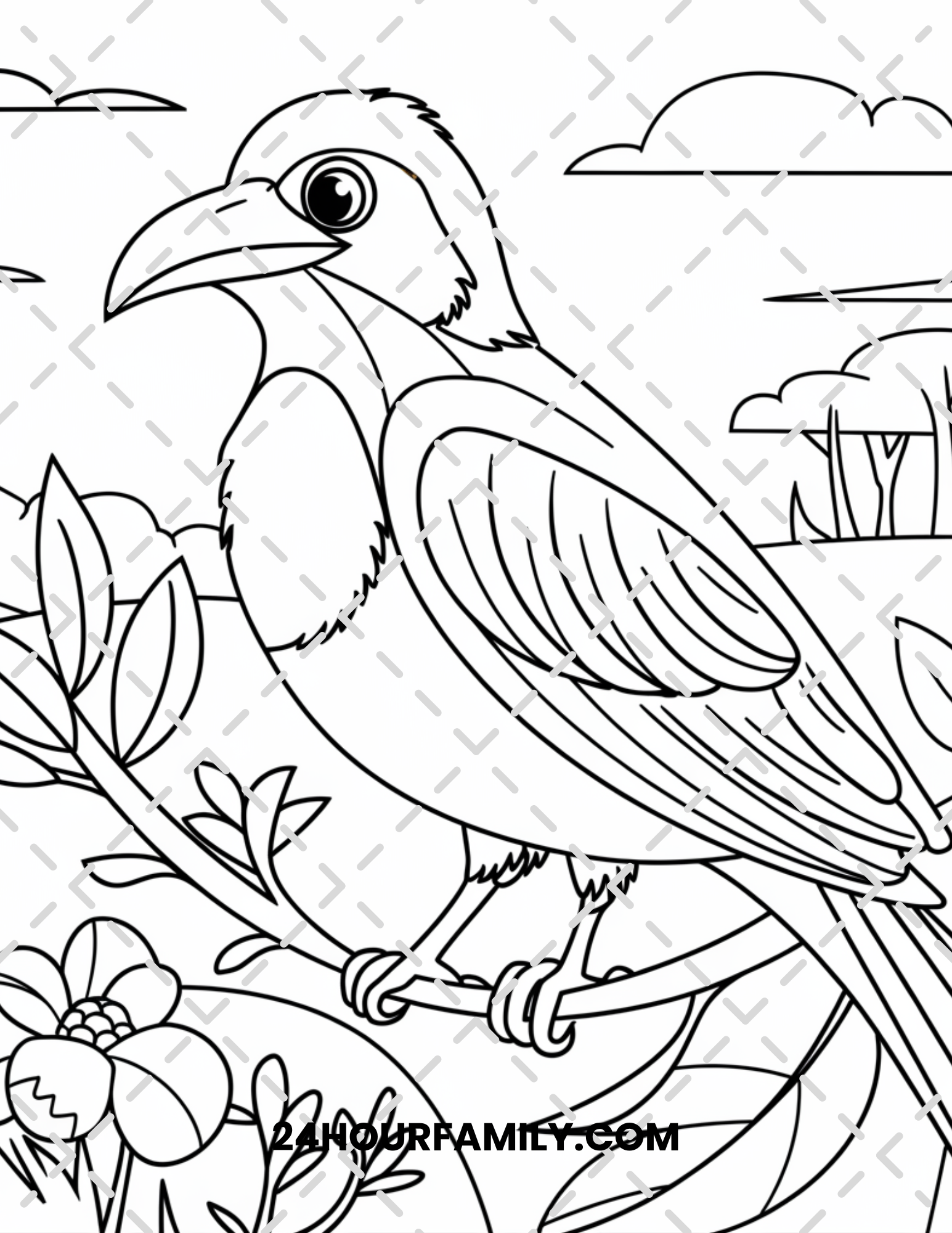 birds coloring pages for kids