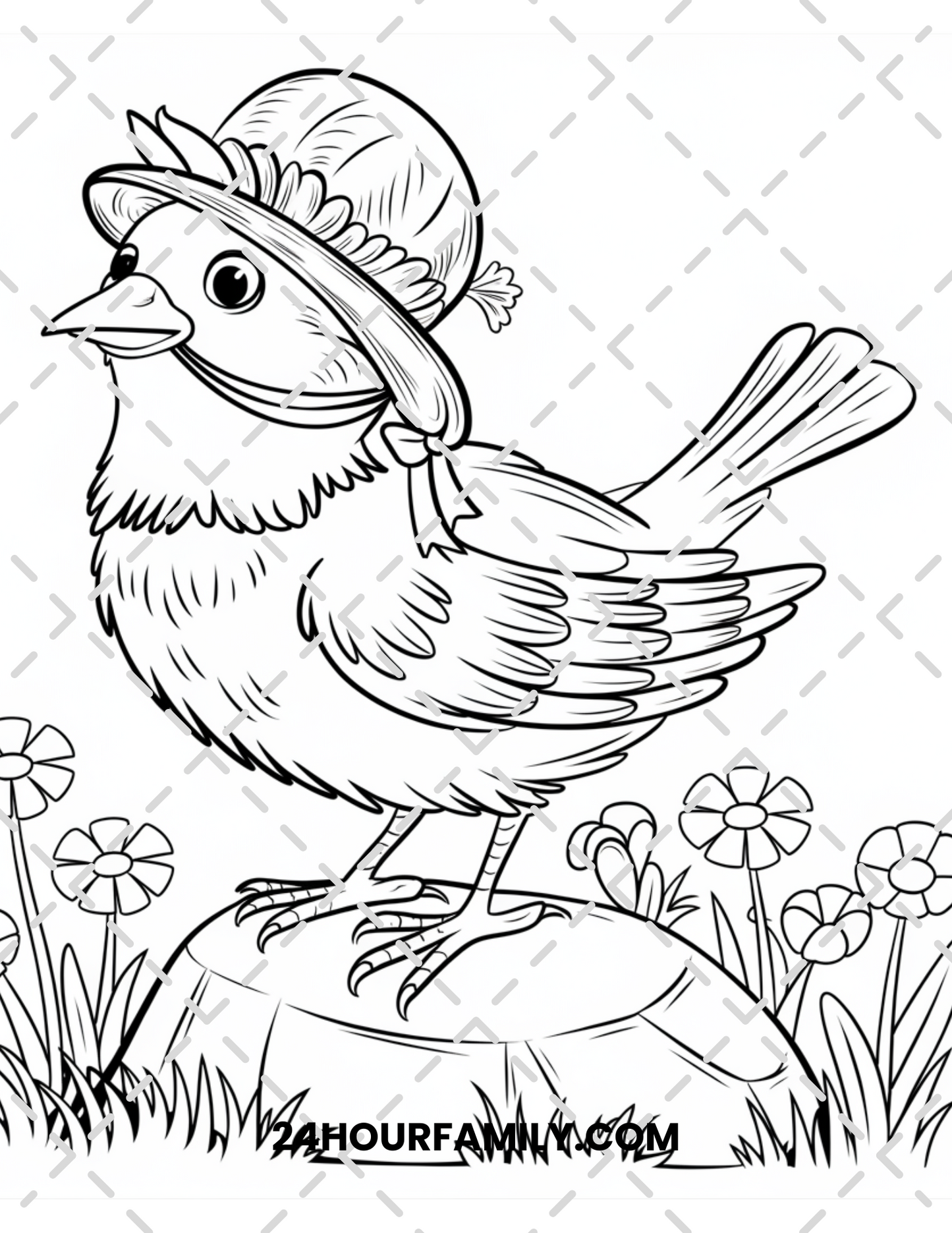 birds coloring pages for kids