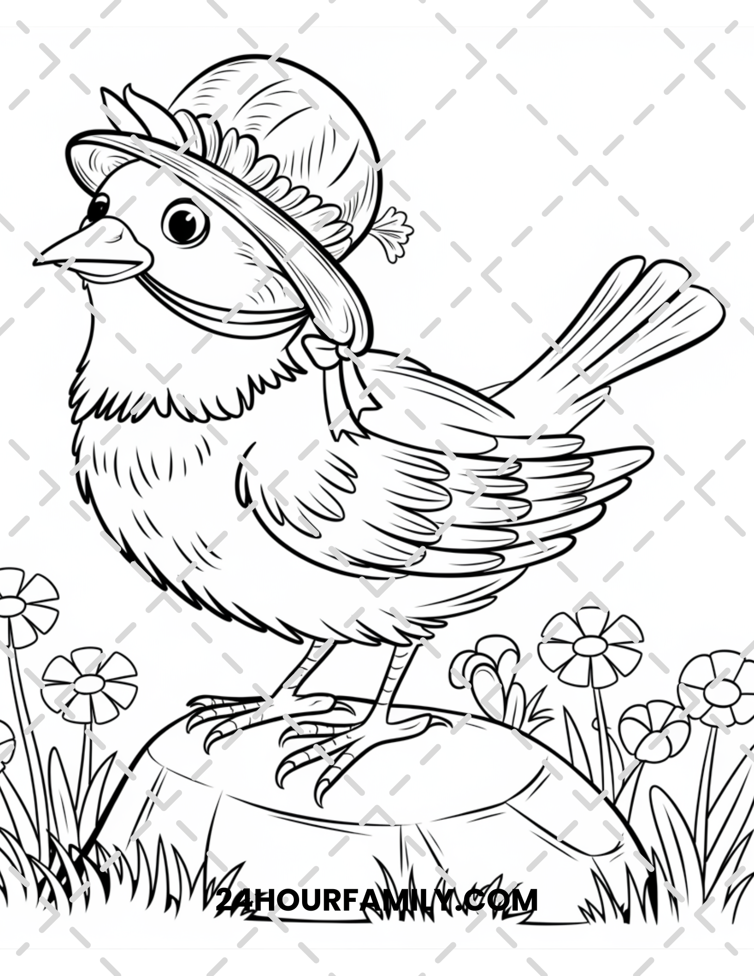 birds coloring pages for kids