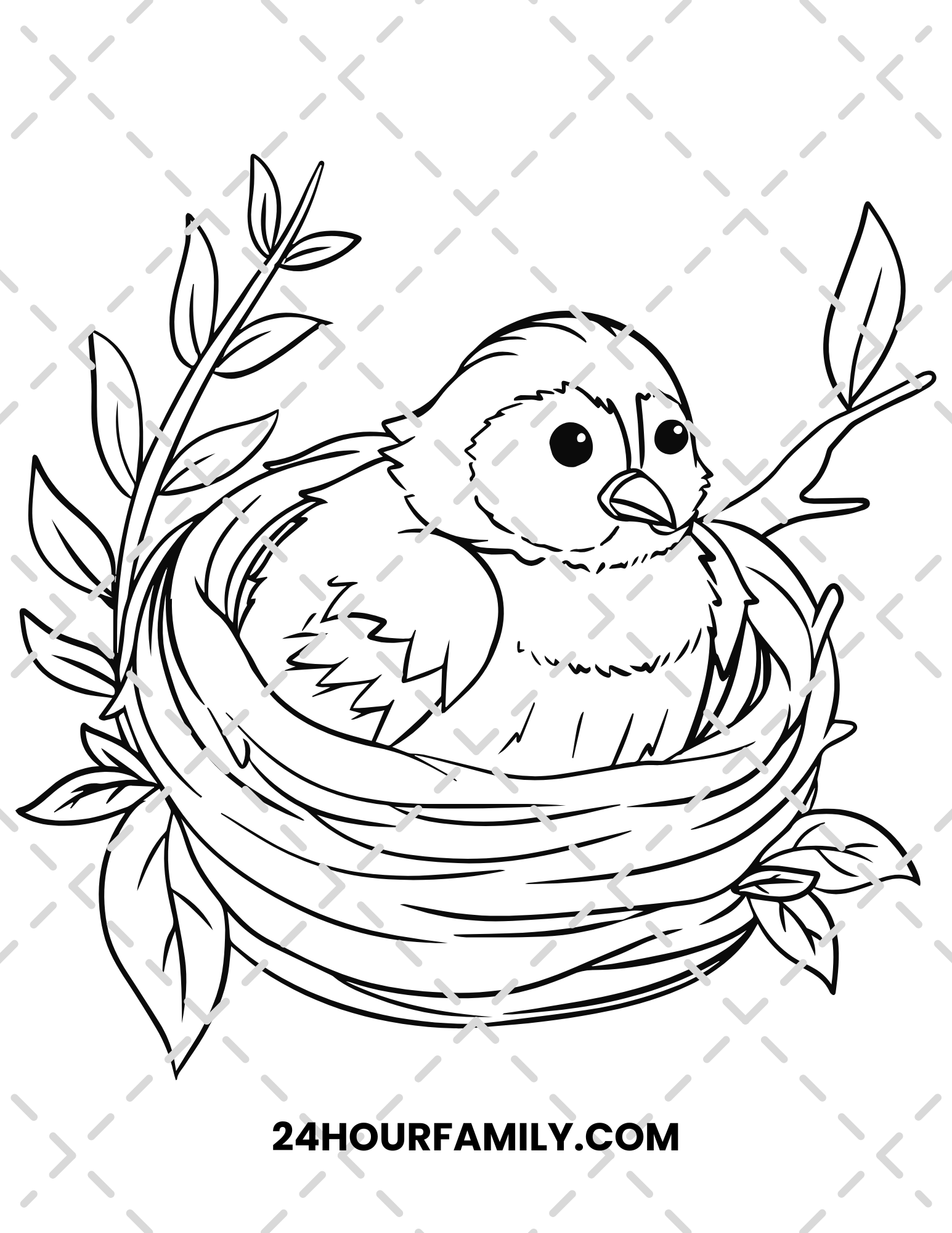 birds coloring pages for kids
