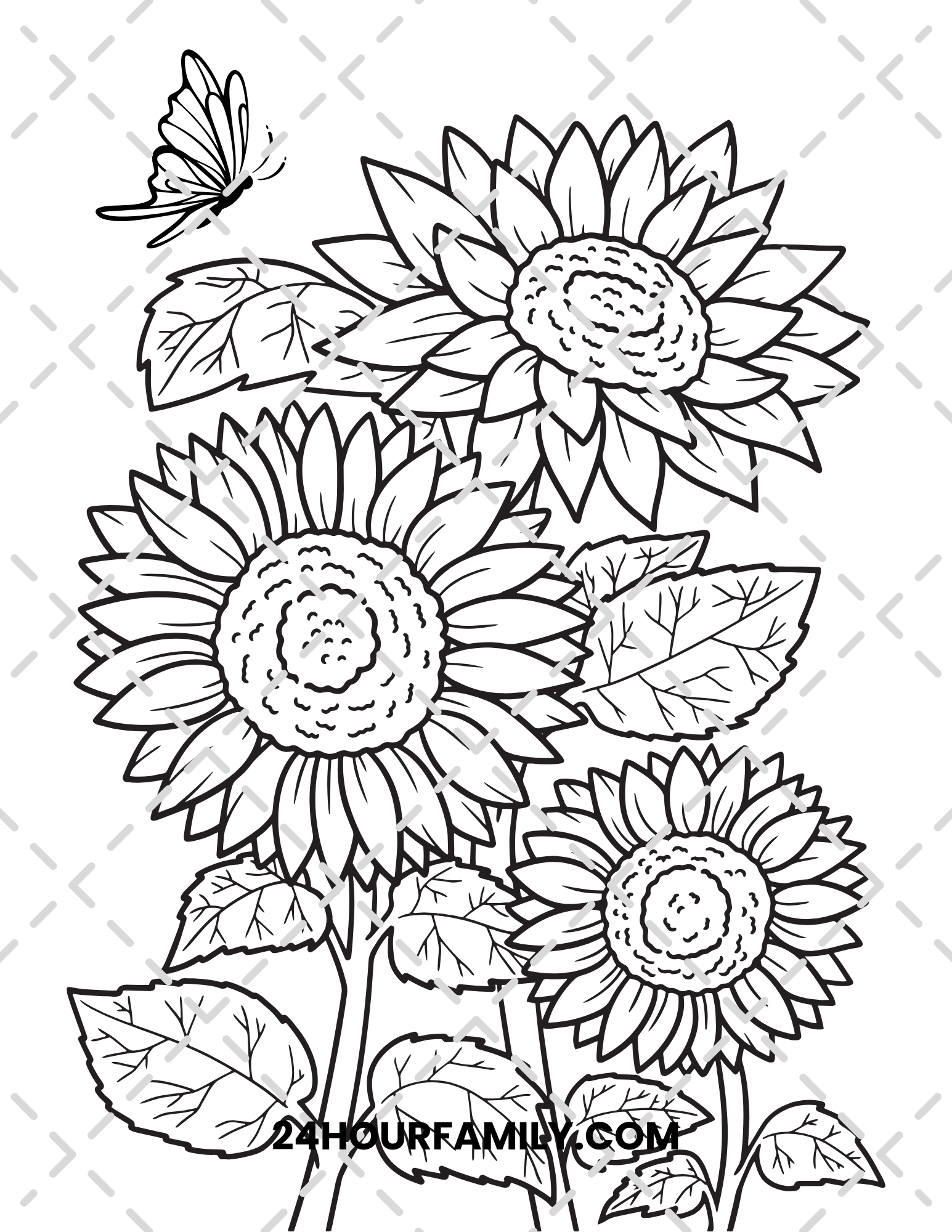 spring flower coloring pages