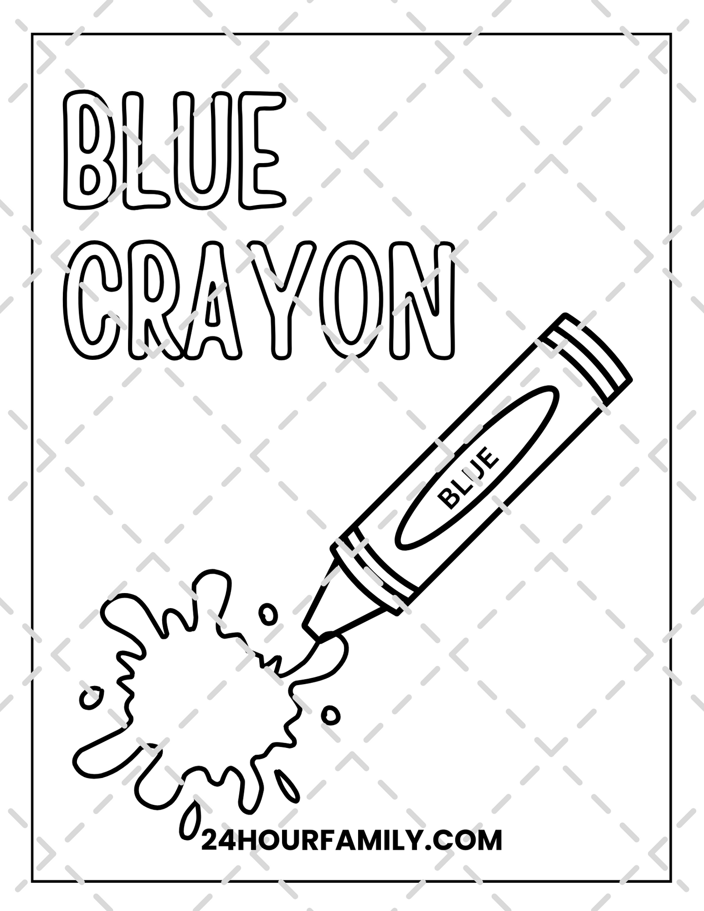 blue coloring pages