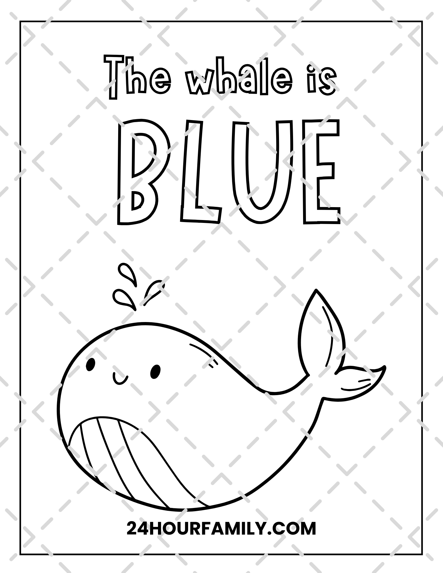 Color Blue For Coloring Blue Coloring Pages – 10 Pages – 24hourprintables.com