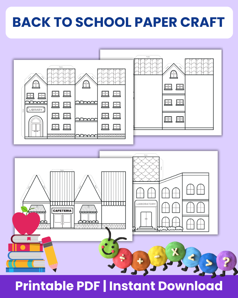 back to school paper craft