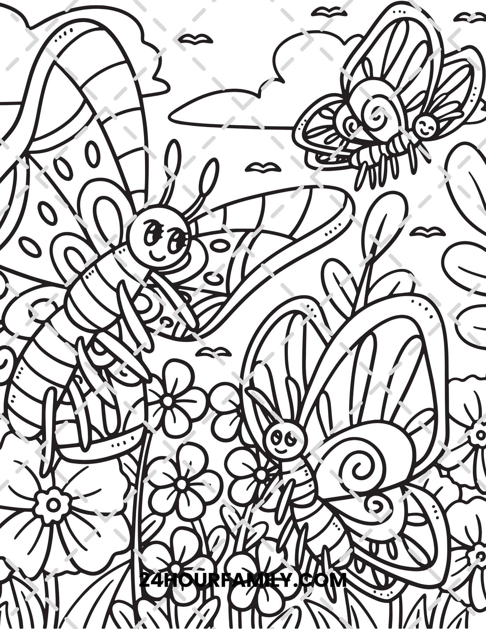 butterfly coloring pages
