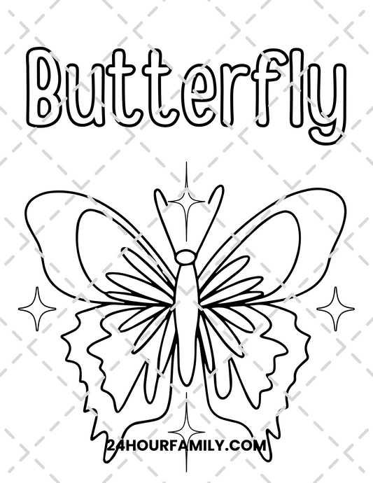 butterfly coloring pages