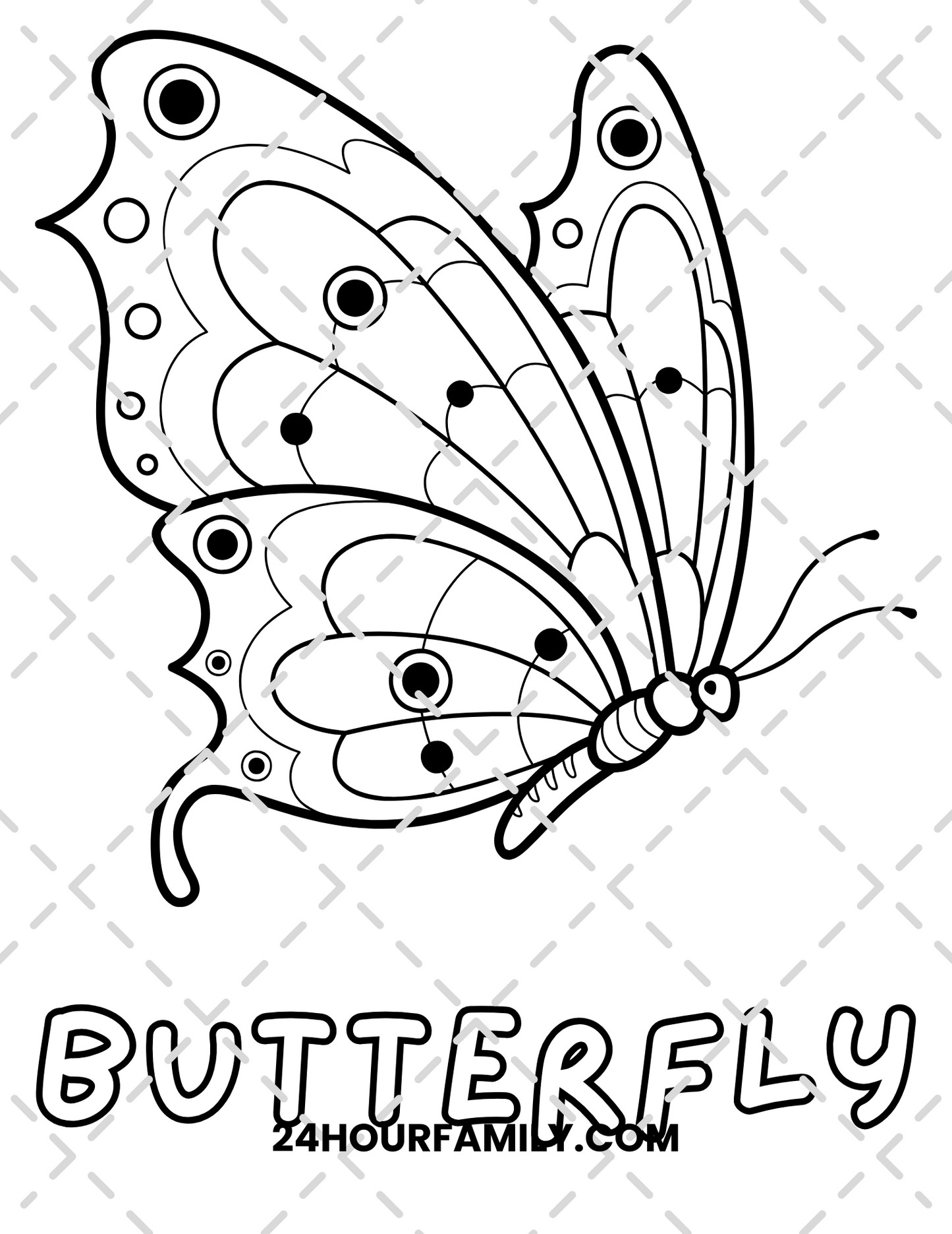 butterfly coloring pages