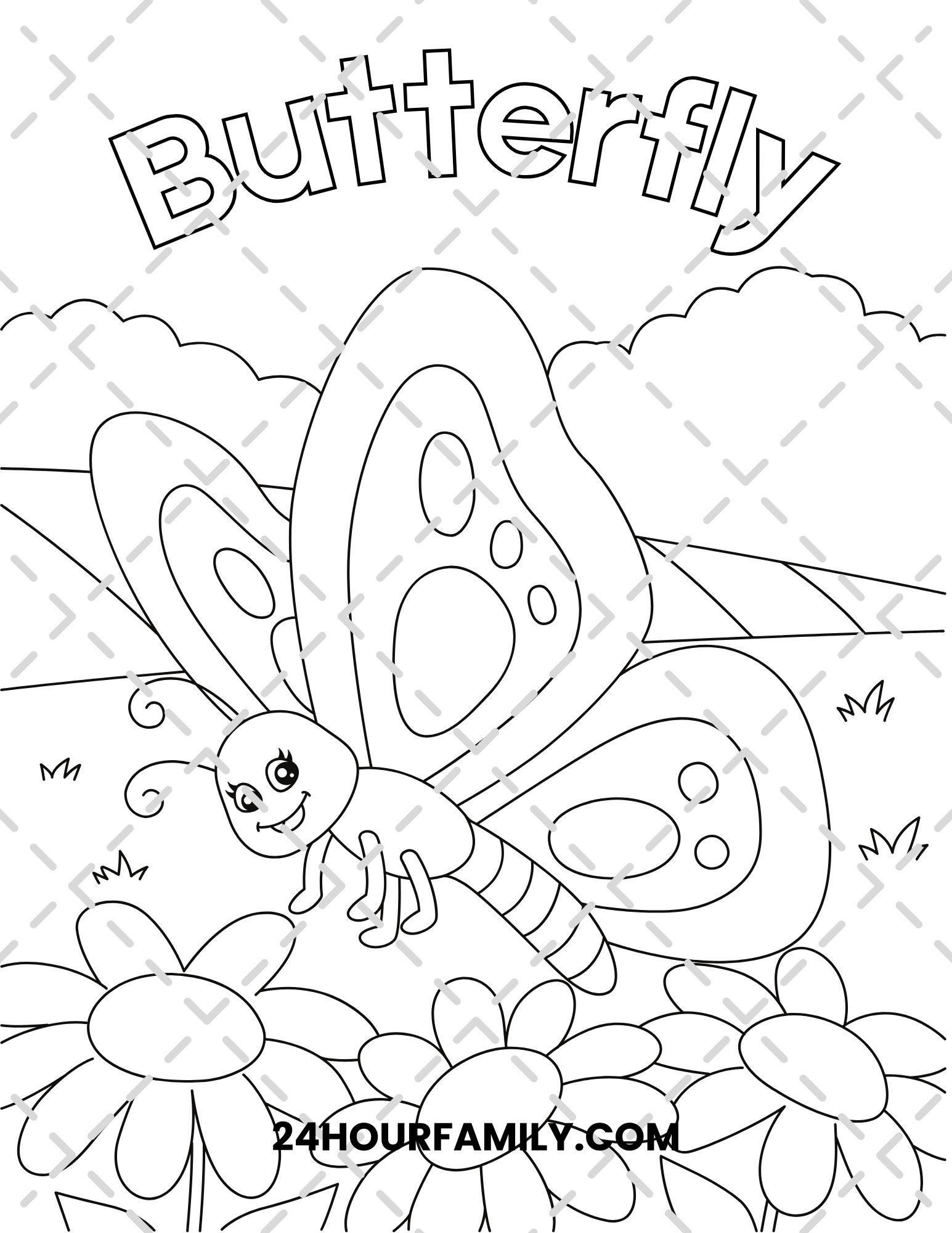butterfly coloring pages