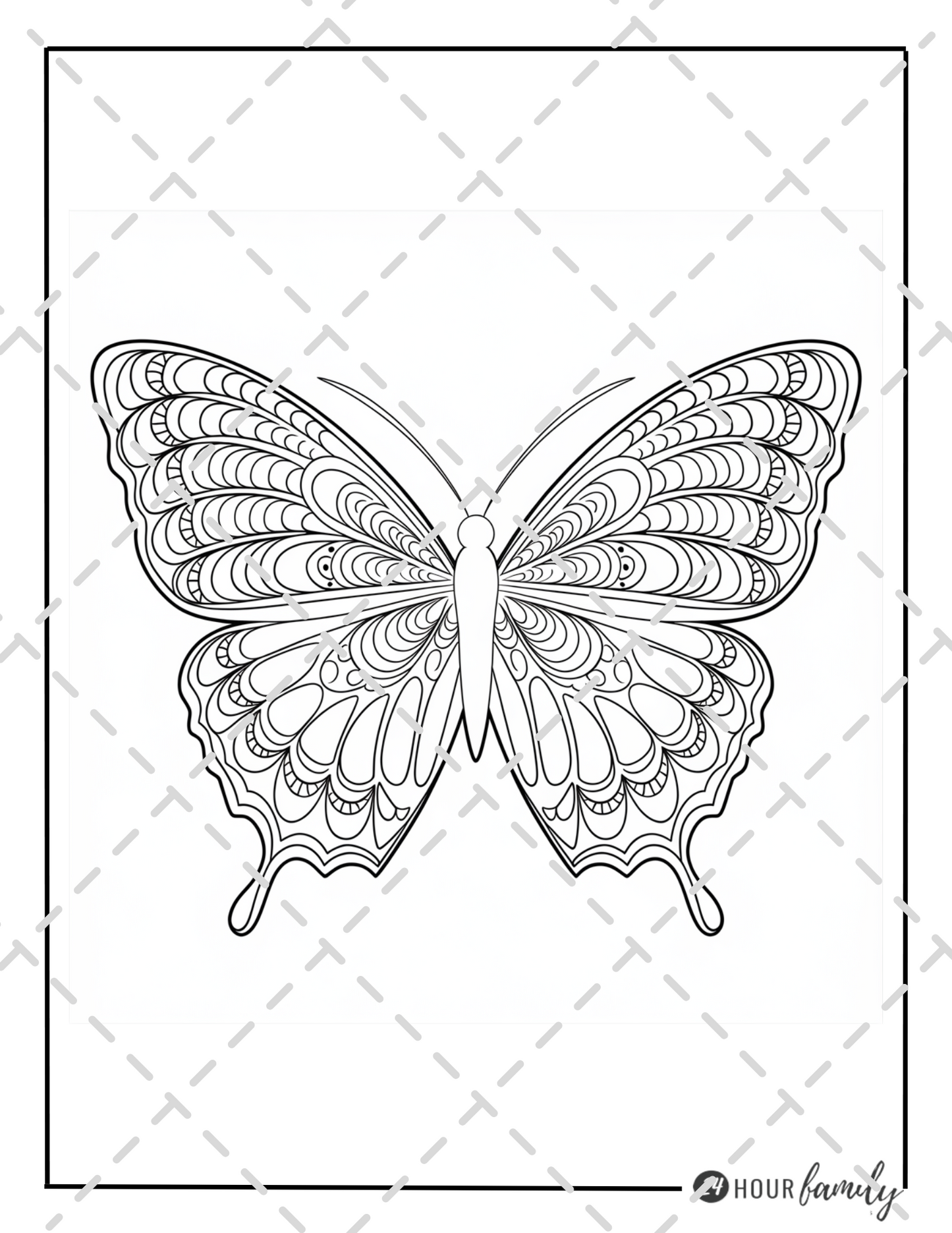 mandala butterfly coloring pages