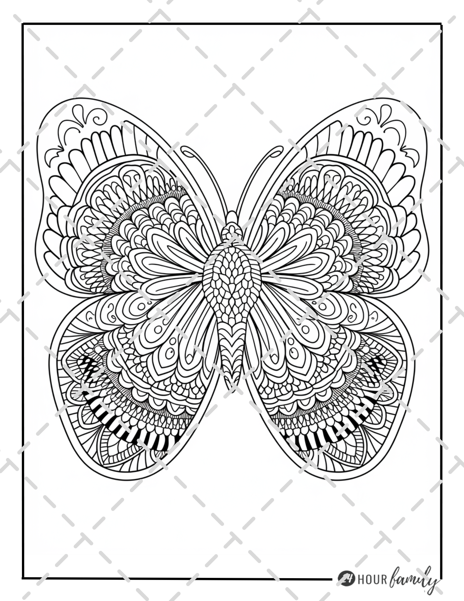 mandala butterfly coloring pages