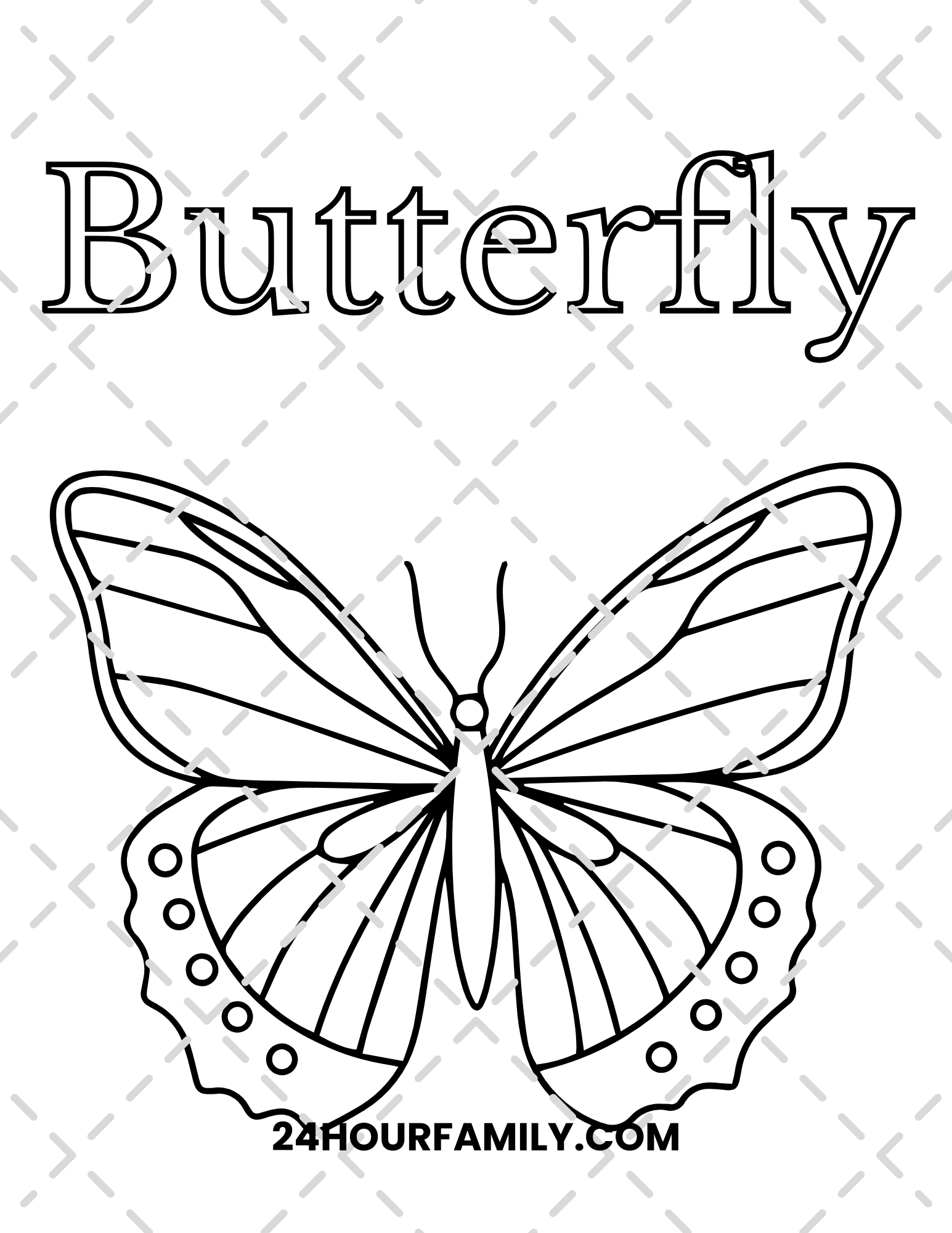 butterfly coloring pages