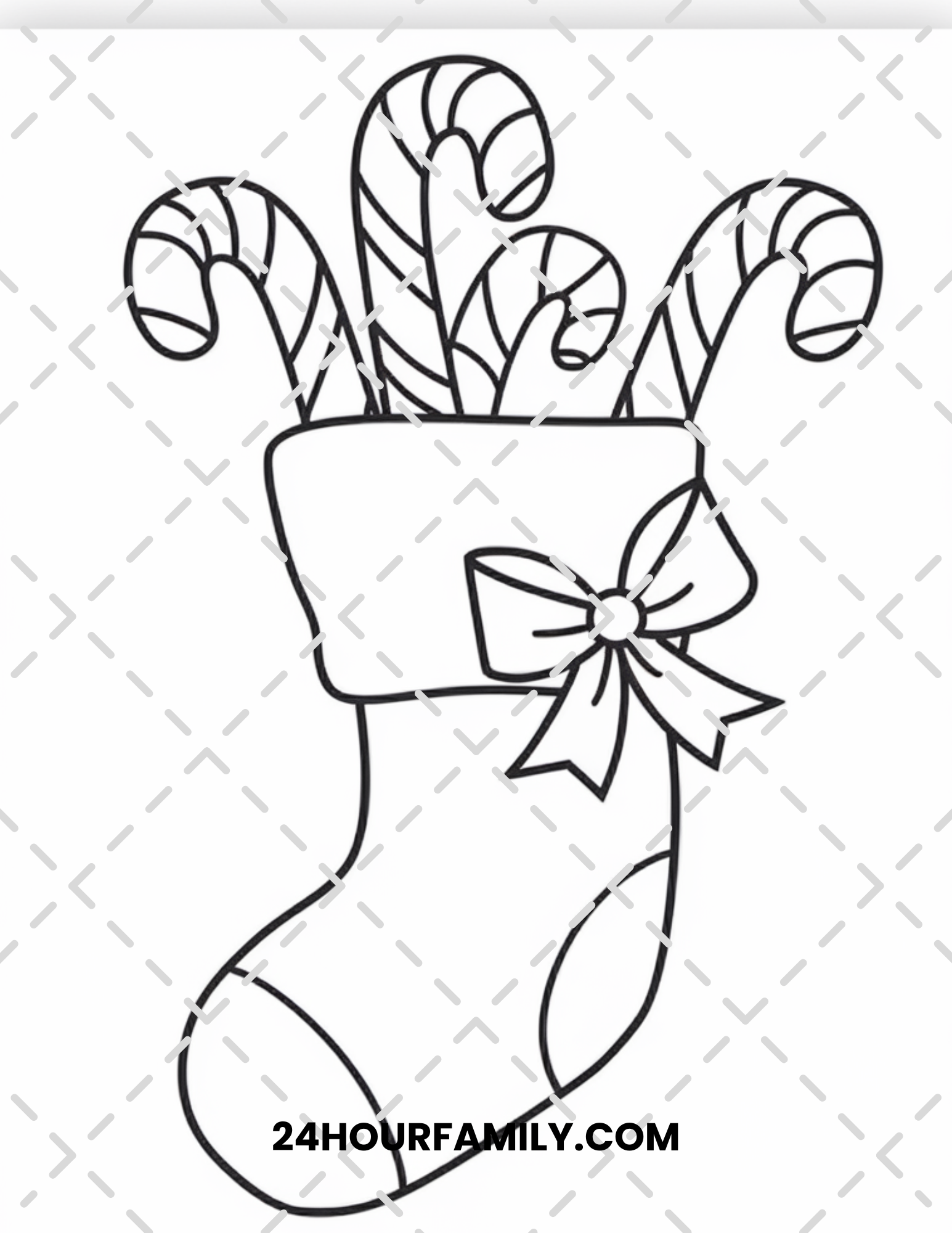 candy cane coloring pages