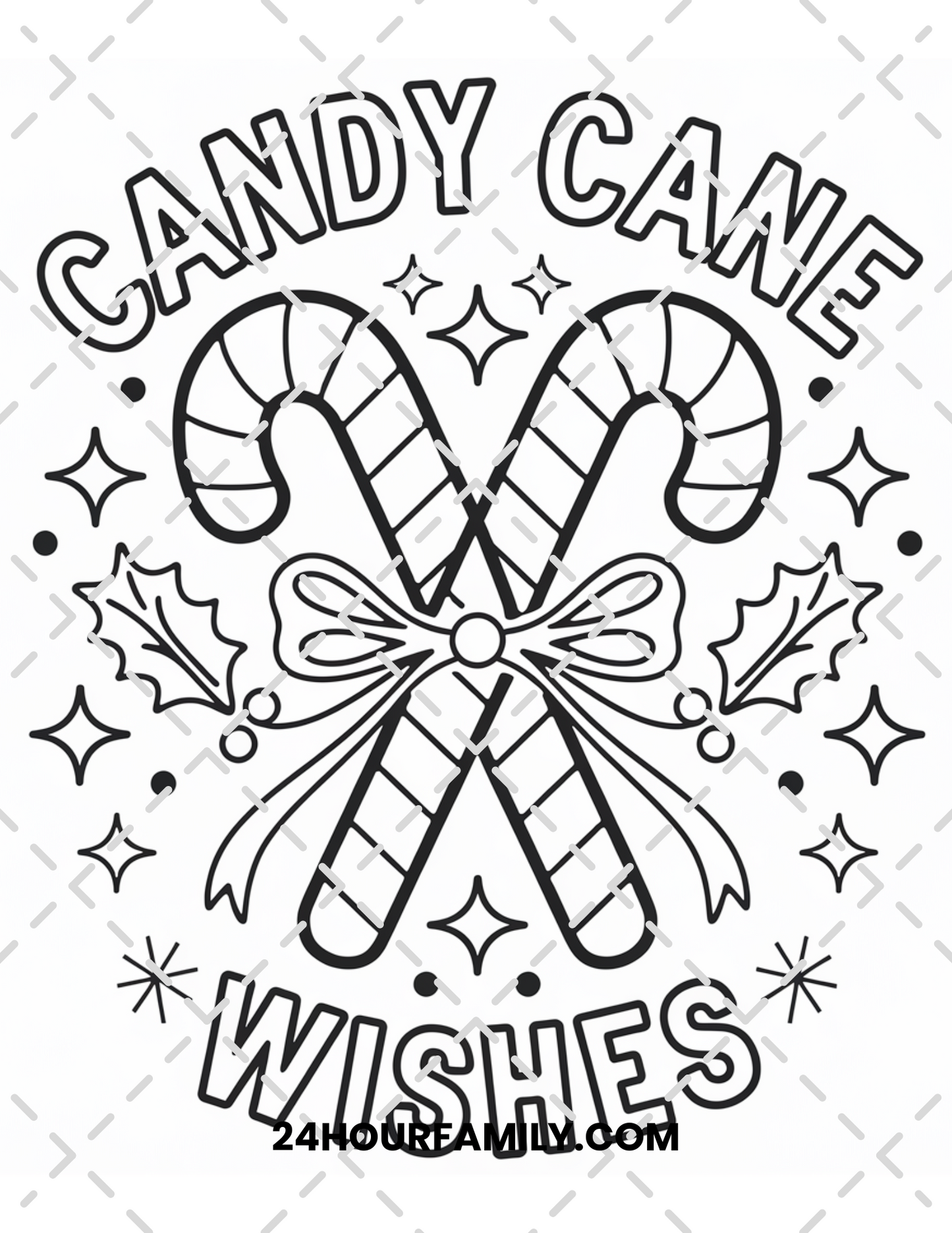 candy cane coloring