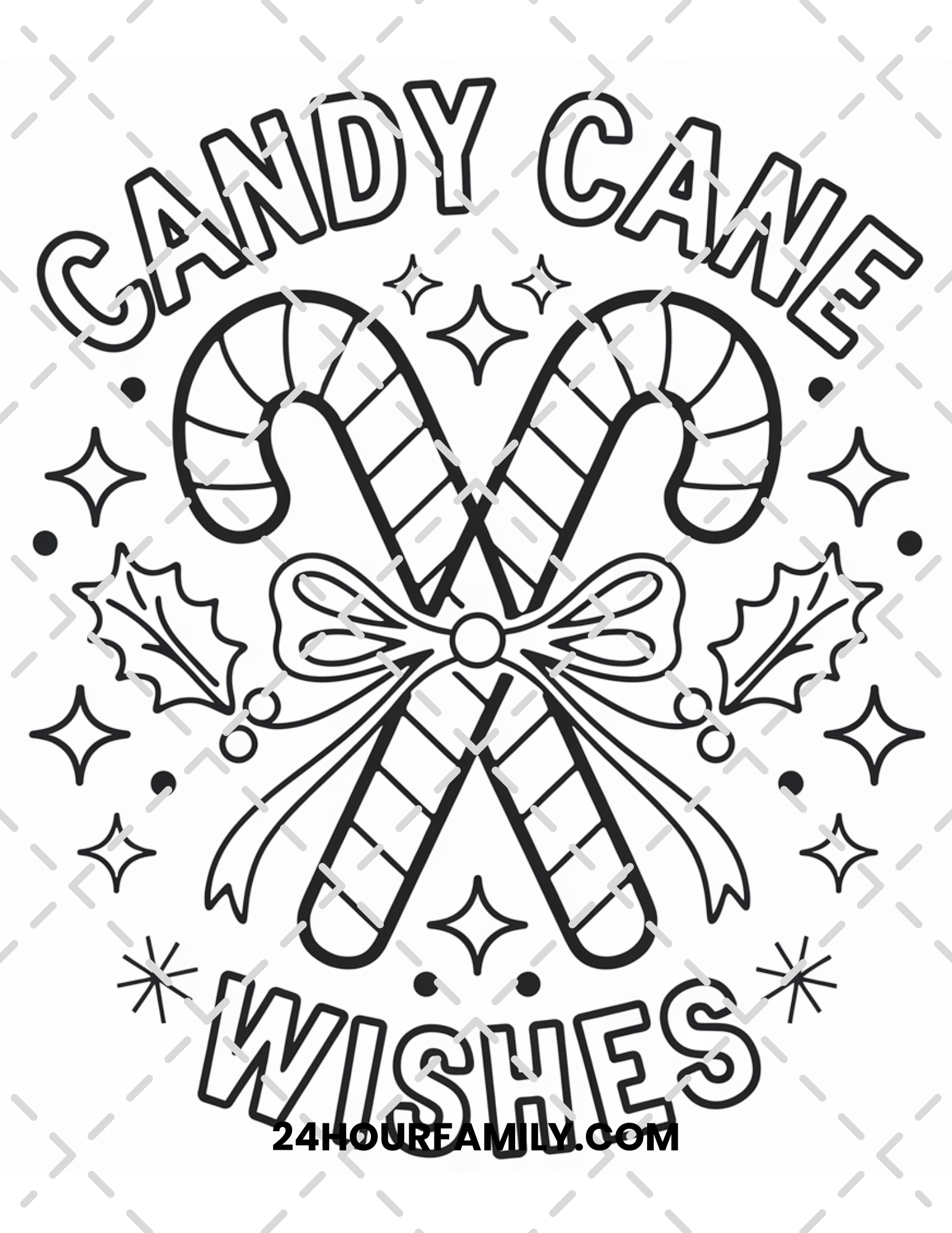 candy cane coloring