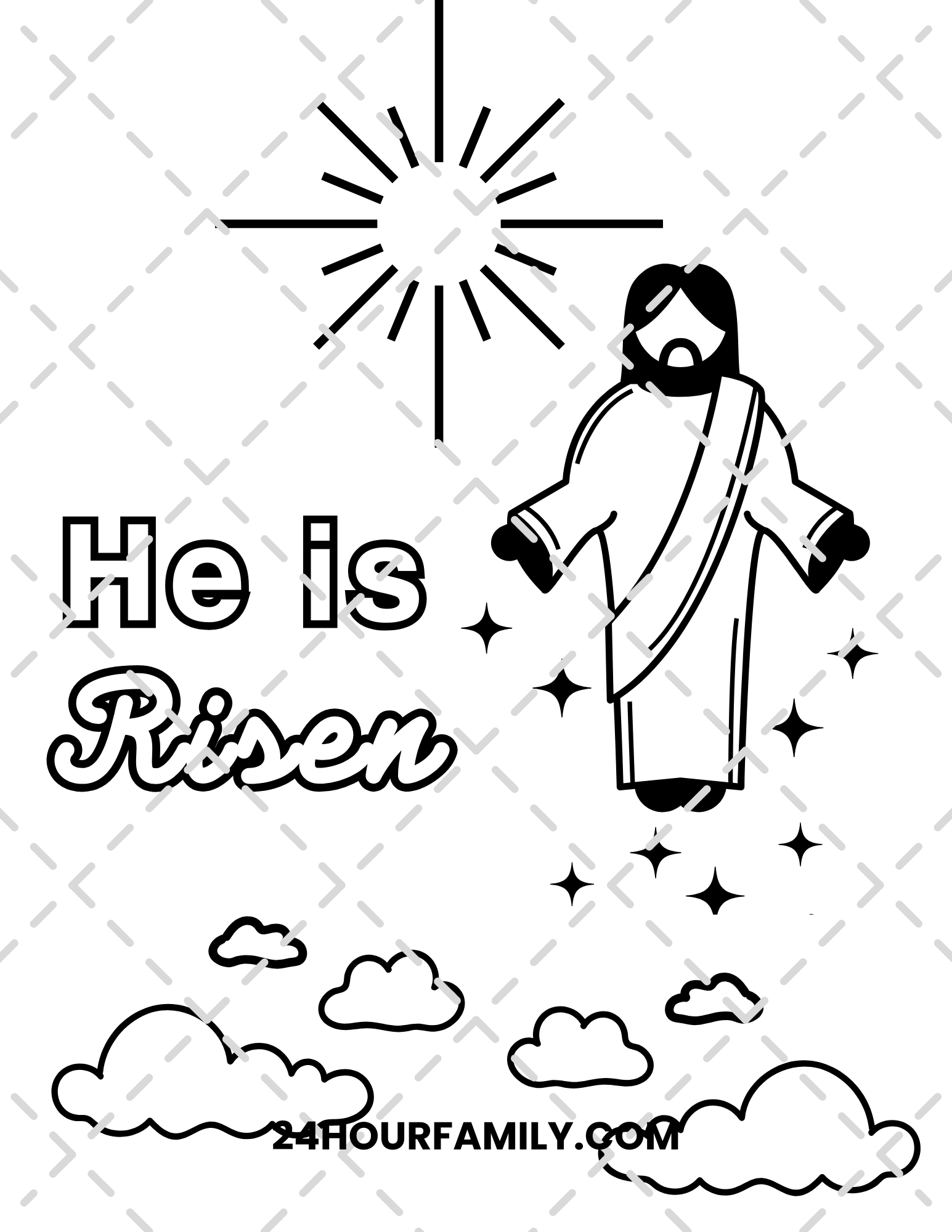 christian easter coloring pages