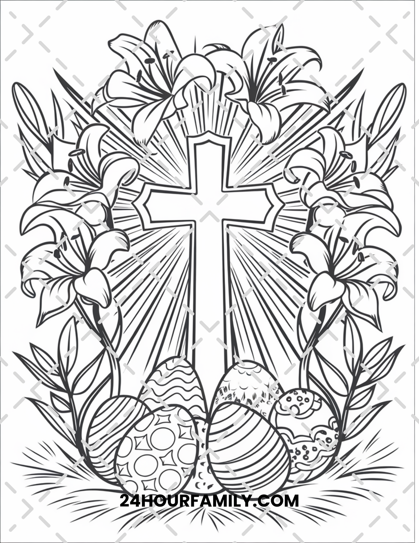 church easter coloring pages
