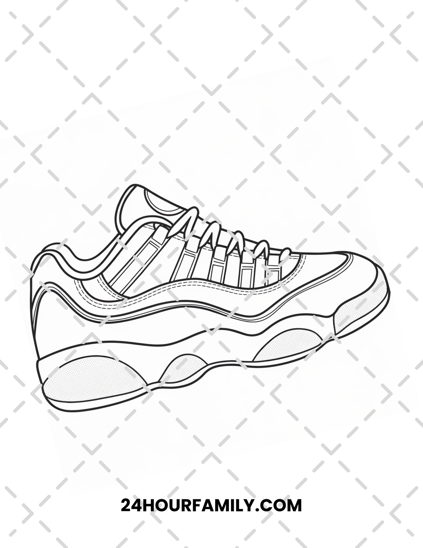 sneaker coloring pages