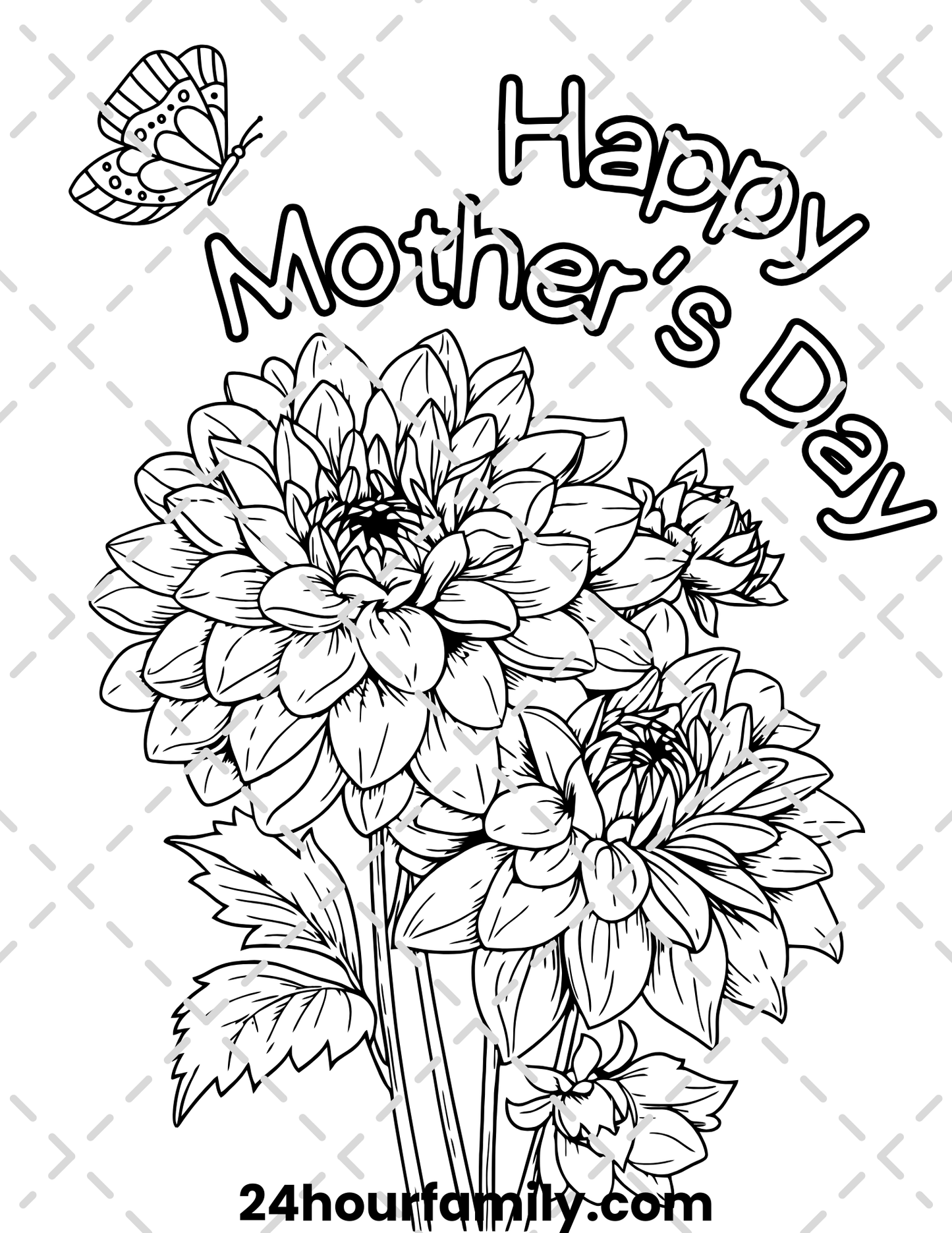 mothers day coloring pages