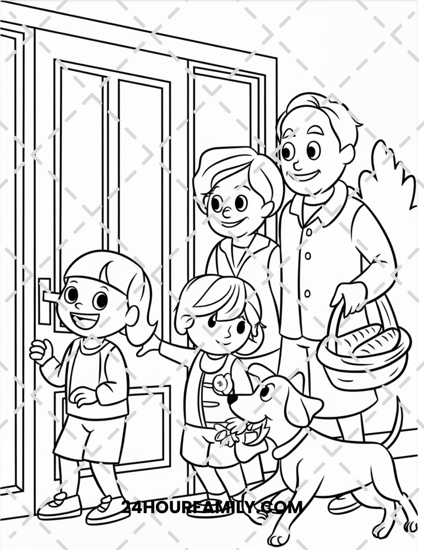grandparents day coloring pages