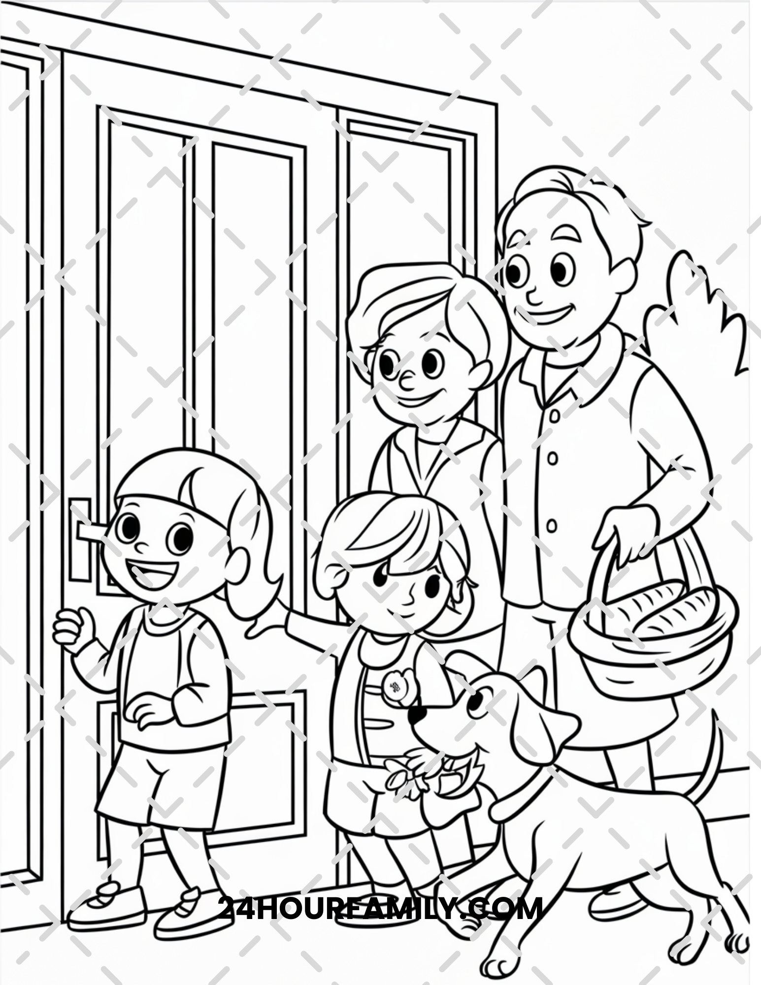 grandparents day coloring pages