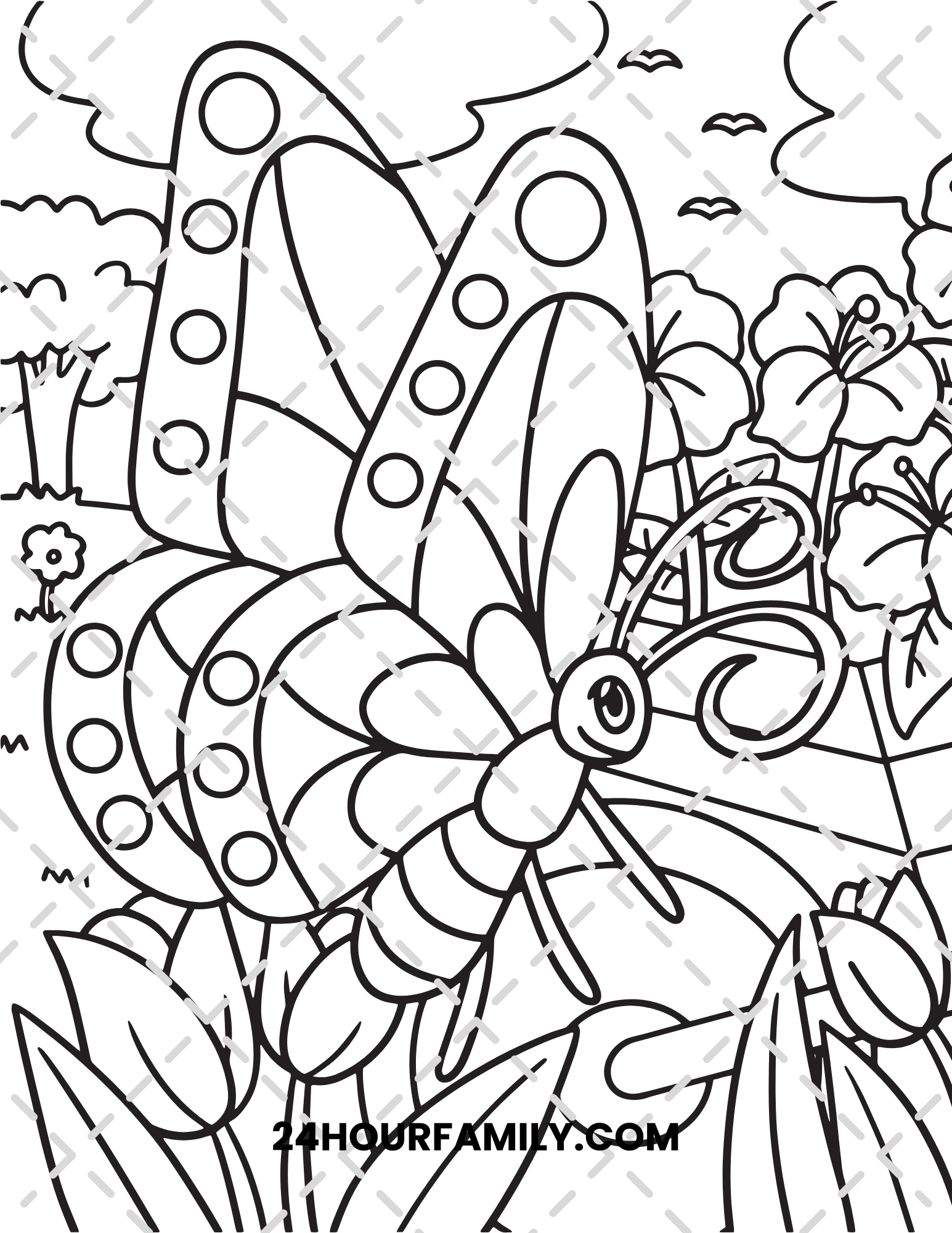 butterfly coloring pages