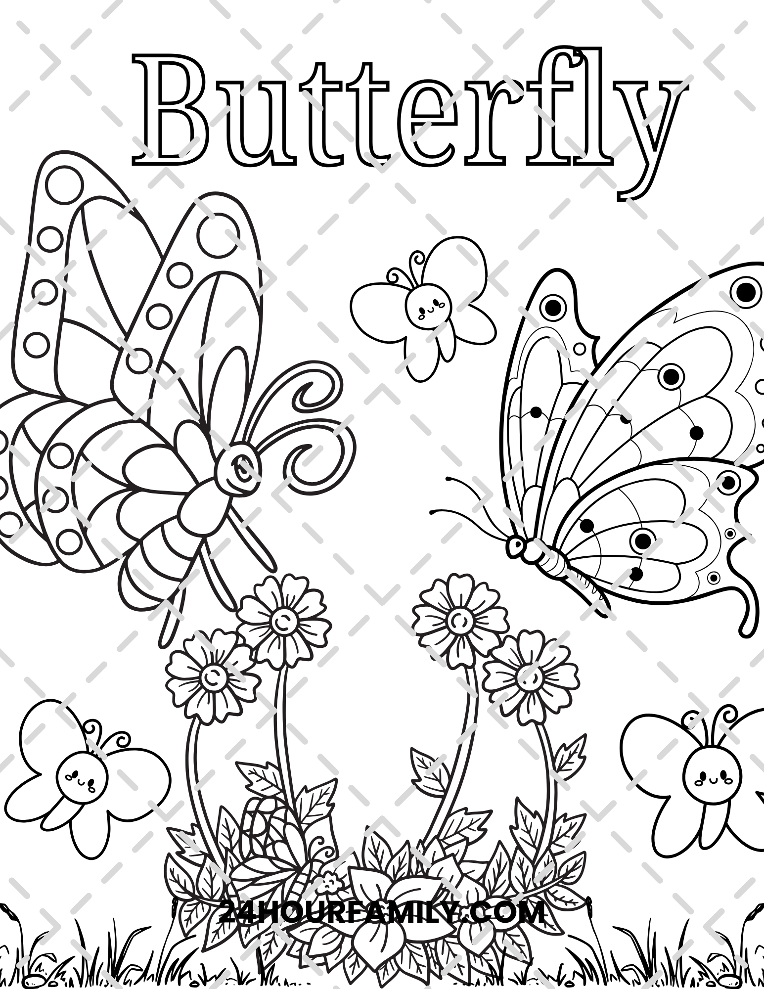 butterfly coloring pages