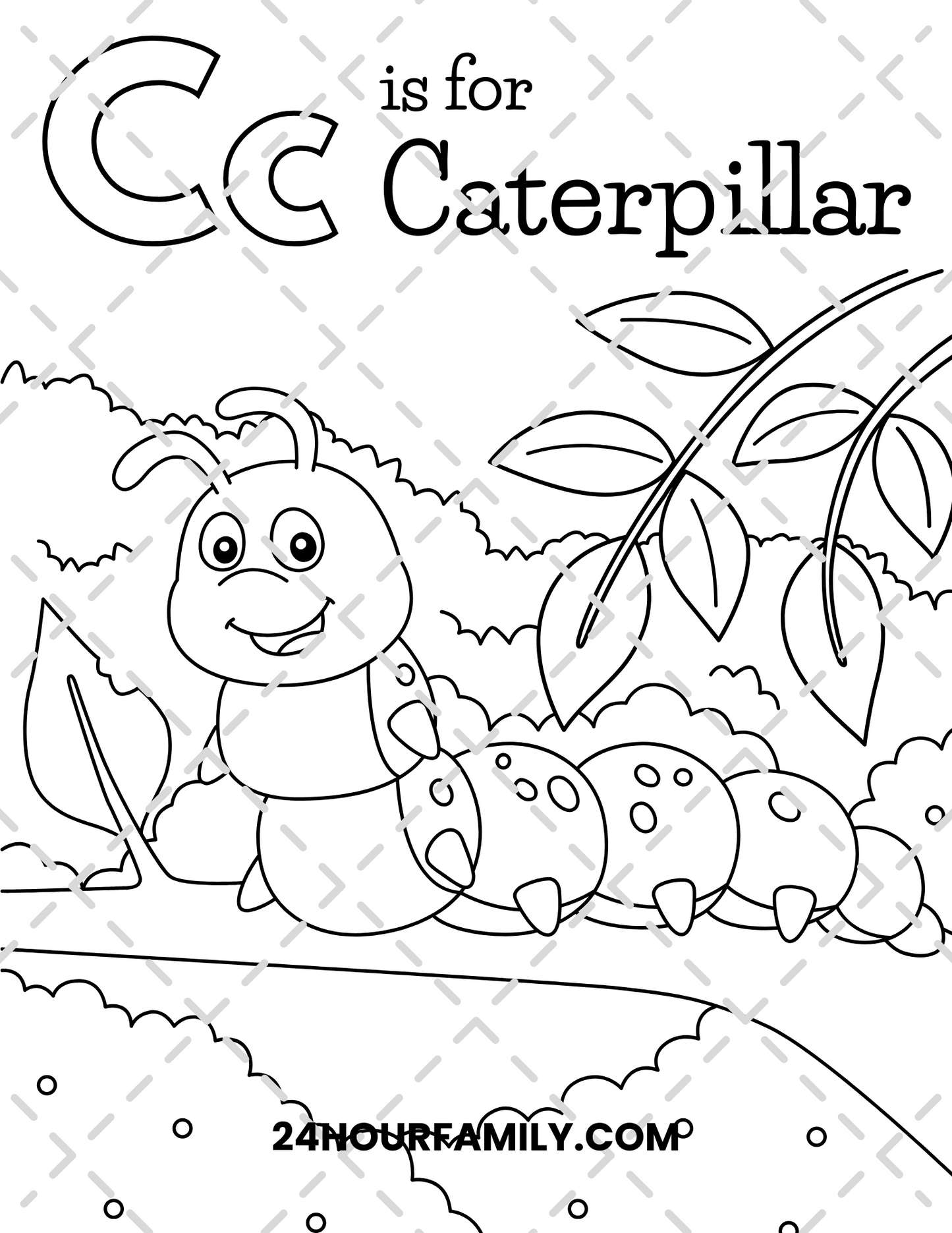letter c coloring pages