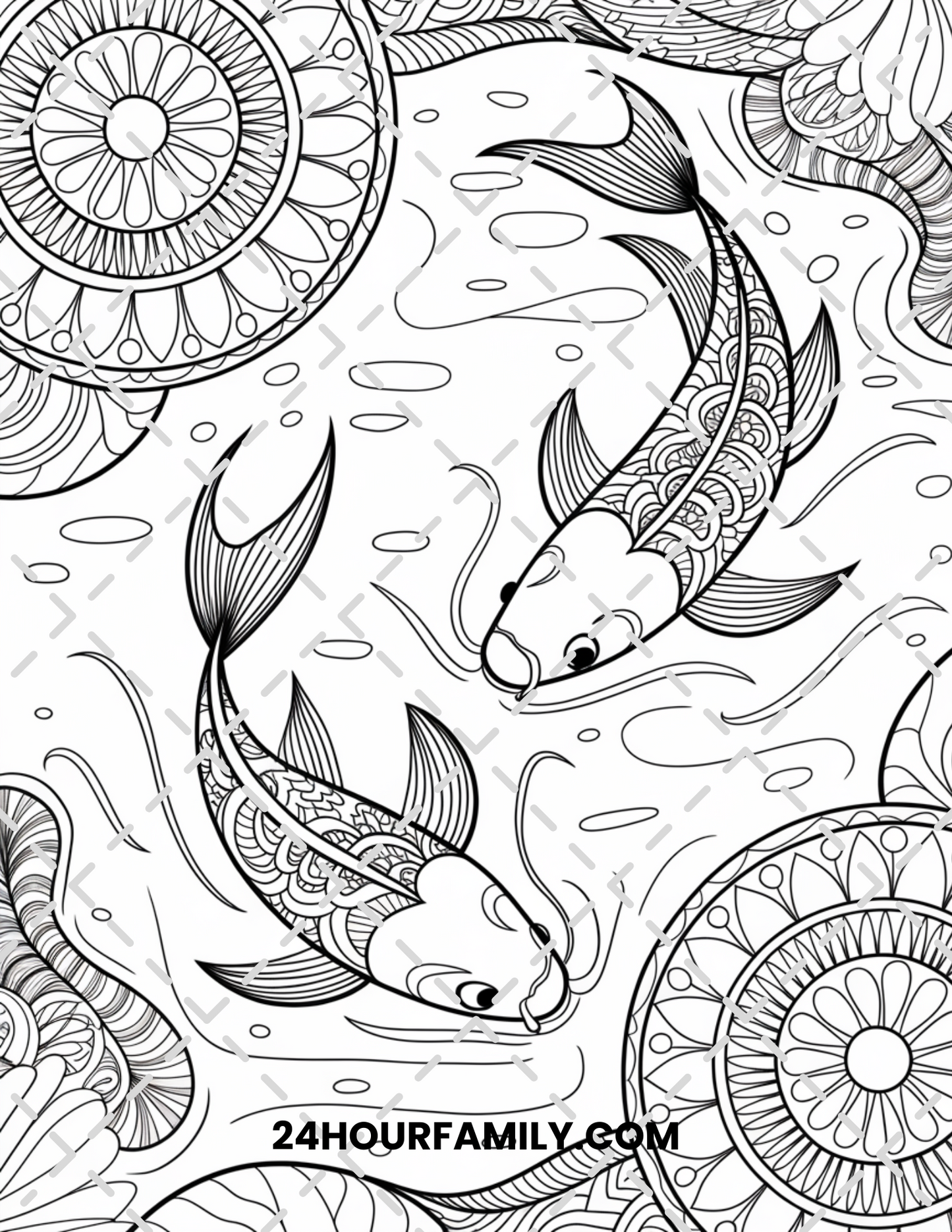 fish coloring pages for adults