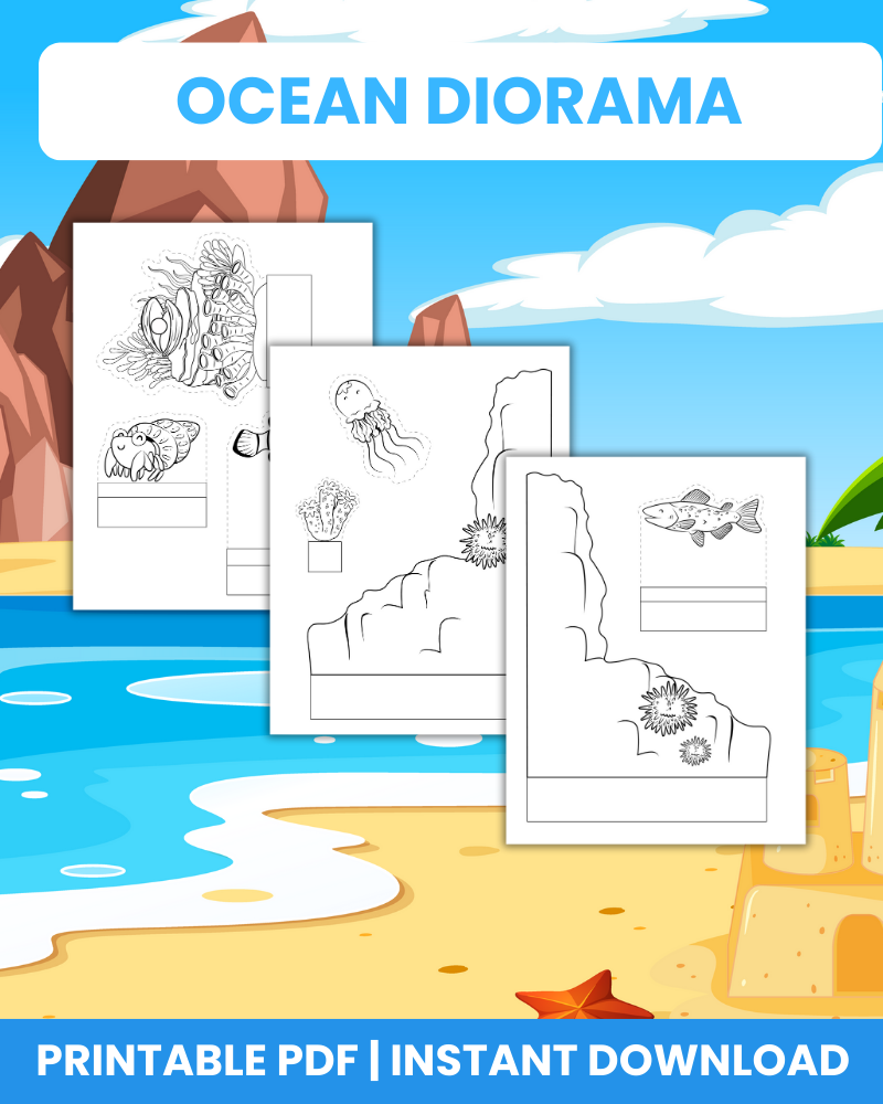 ocean diorama printable crafts