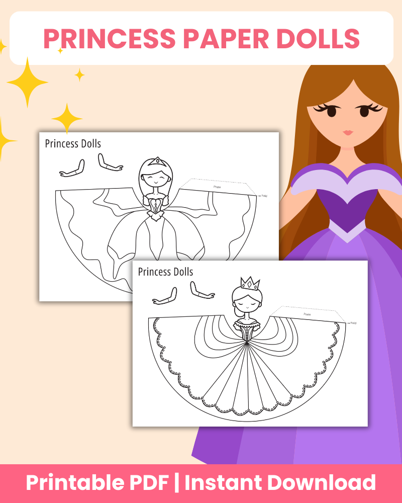 princess paper dolls printable