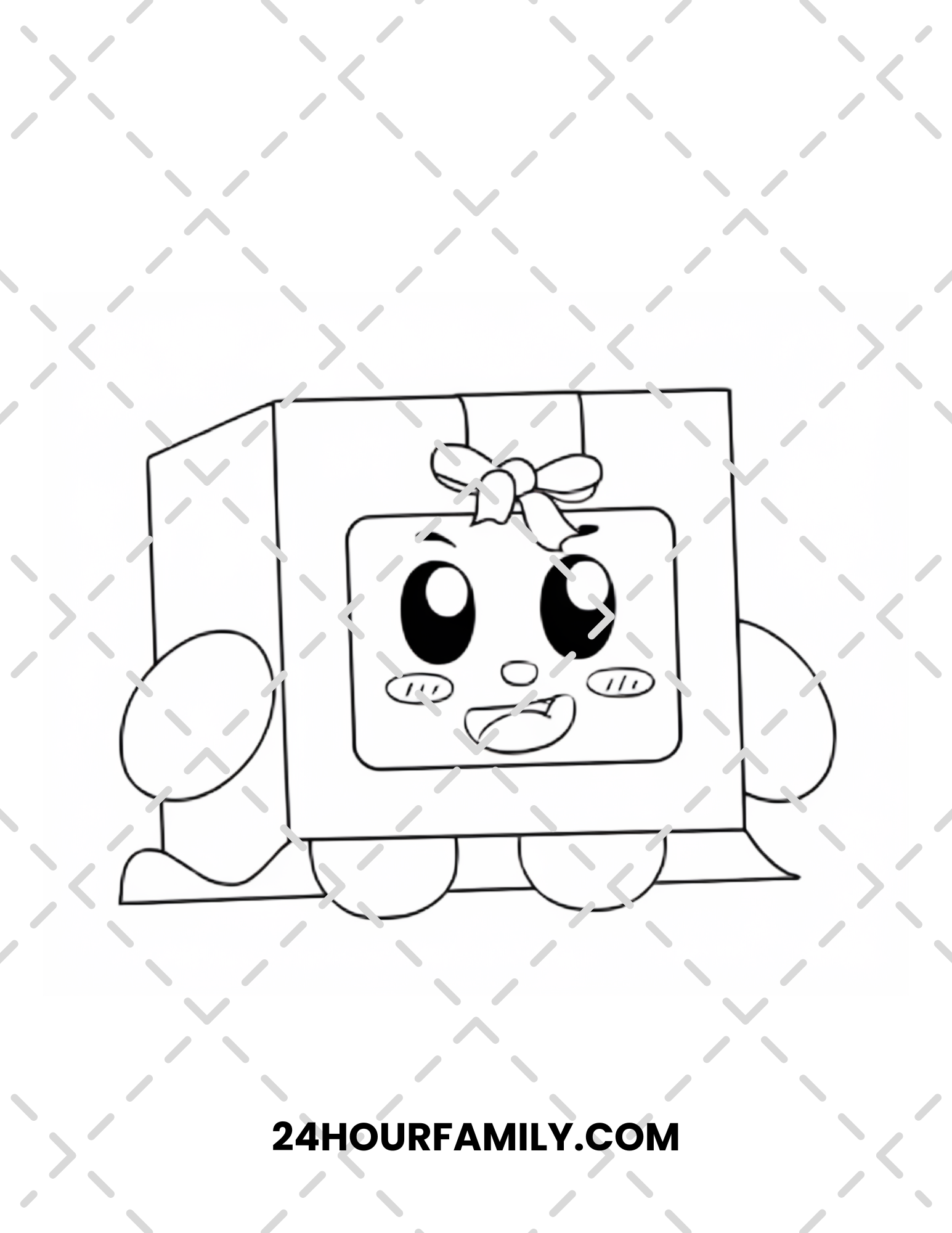 Square Box Colouring Design Square Coloring Pages - 13 Pages – 24hourprintables.com