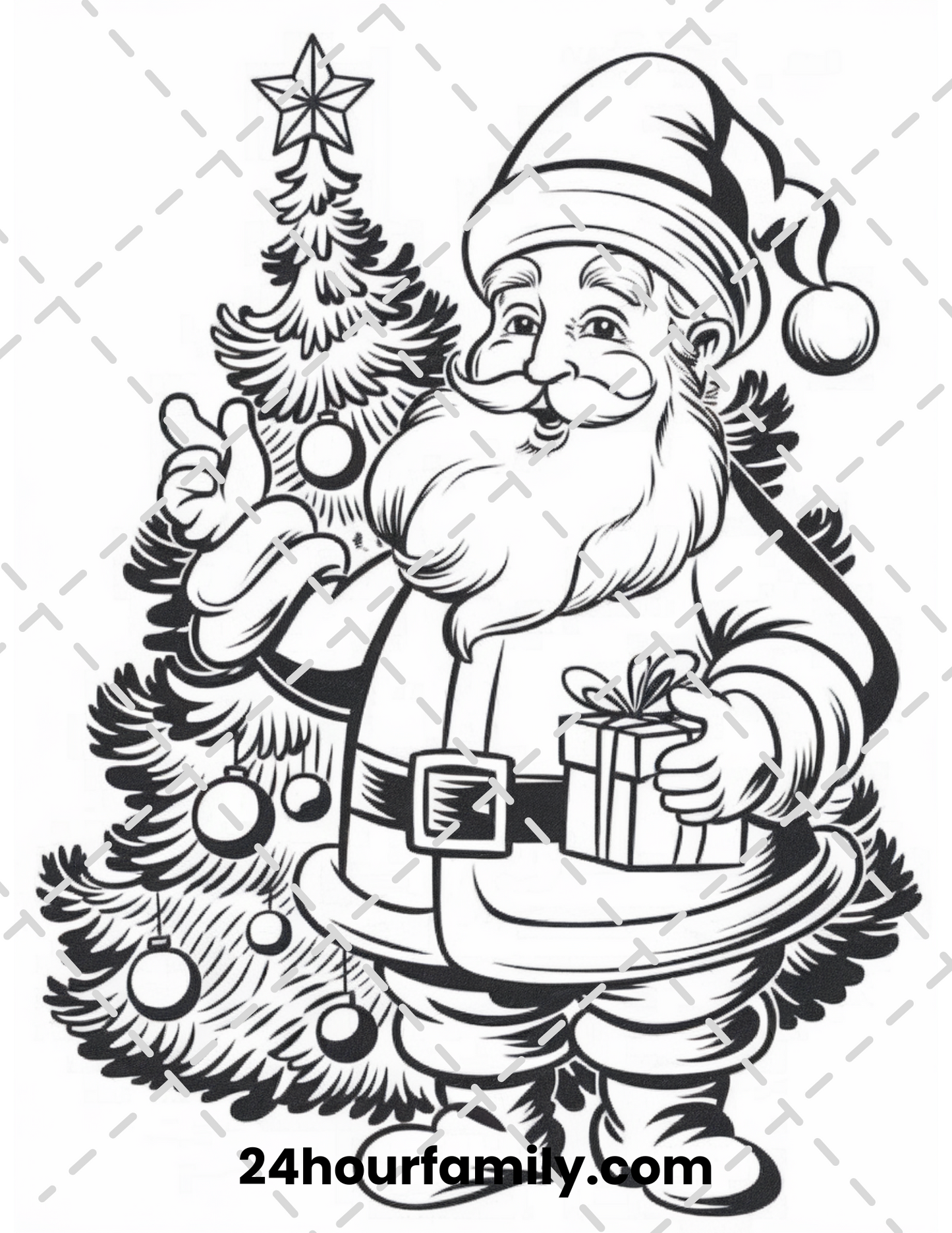 santa coloring pages