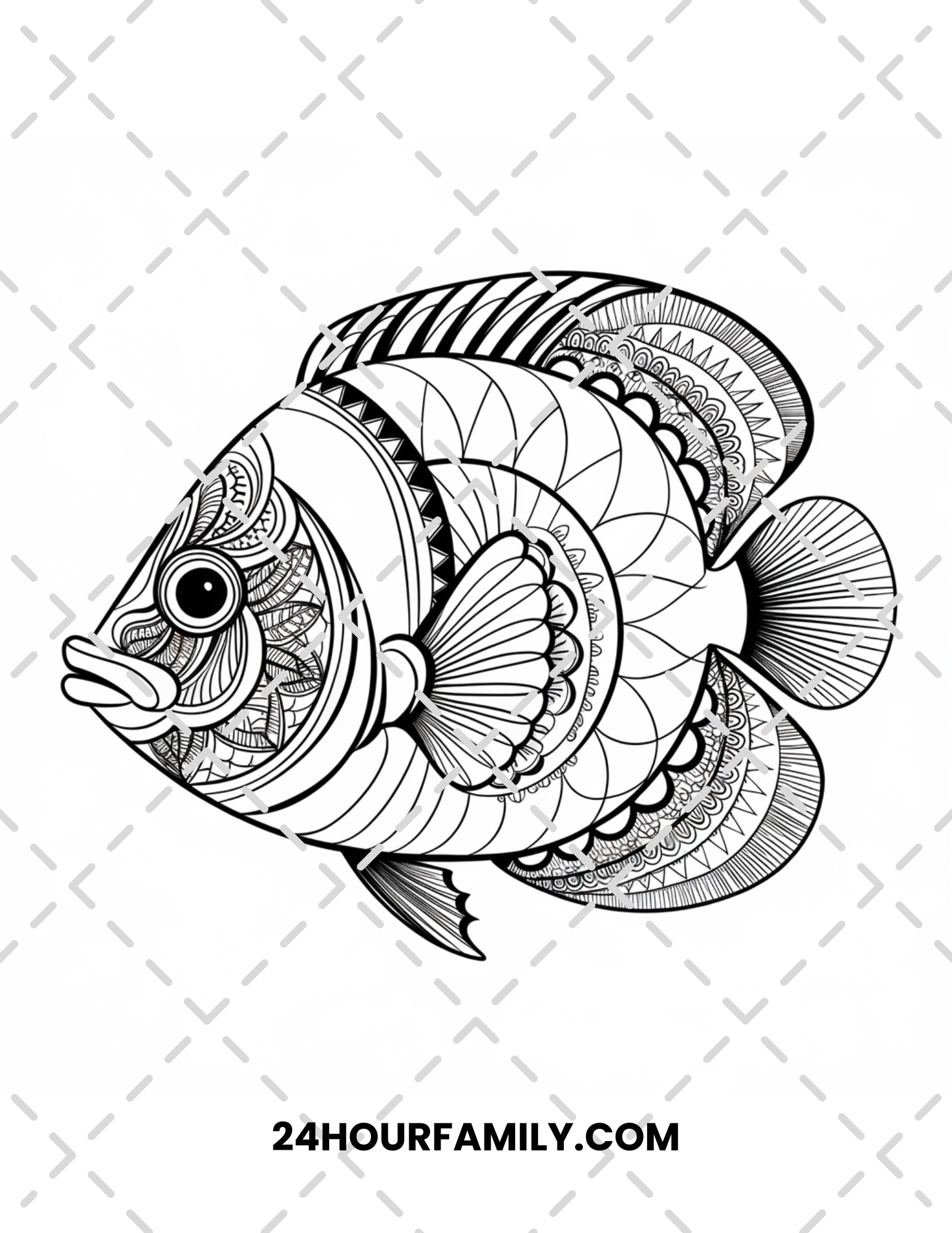 fish coloring pages for adults