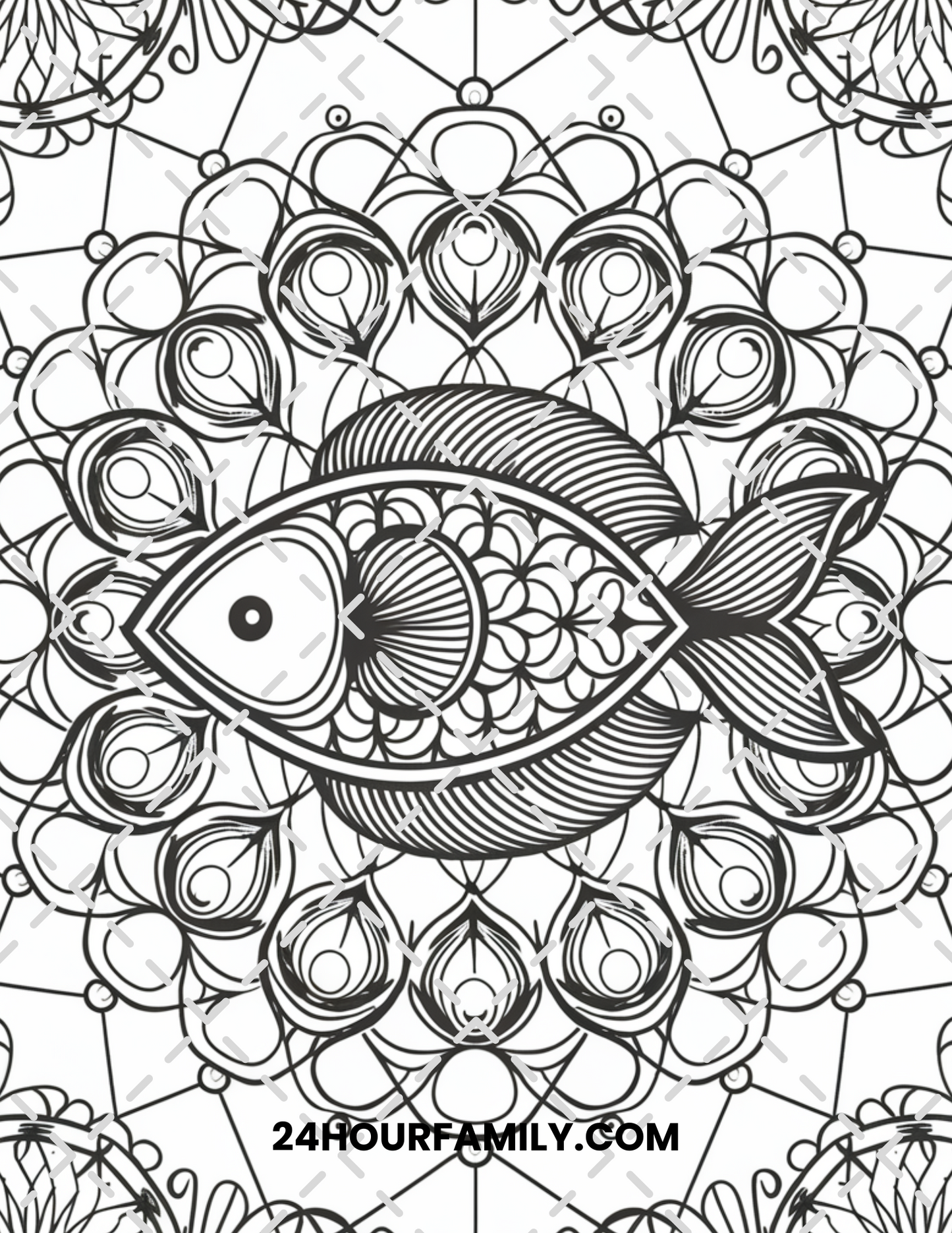 fish coloring pages for adults