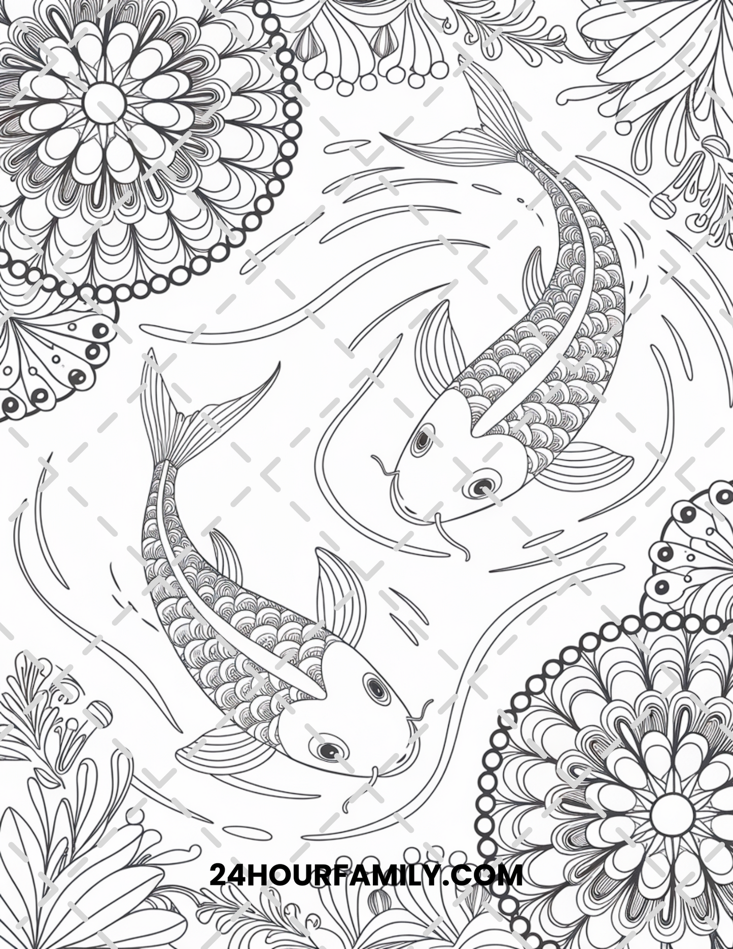 fish coloring pages for adults