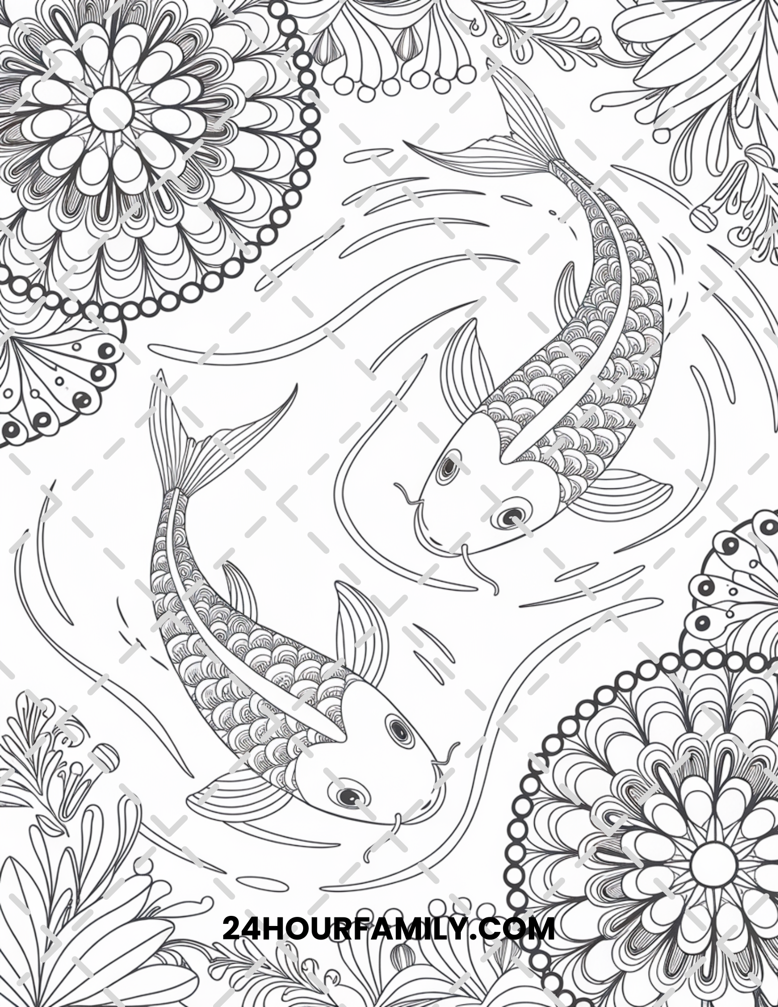 fish coloring pages for adults