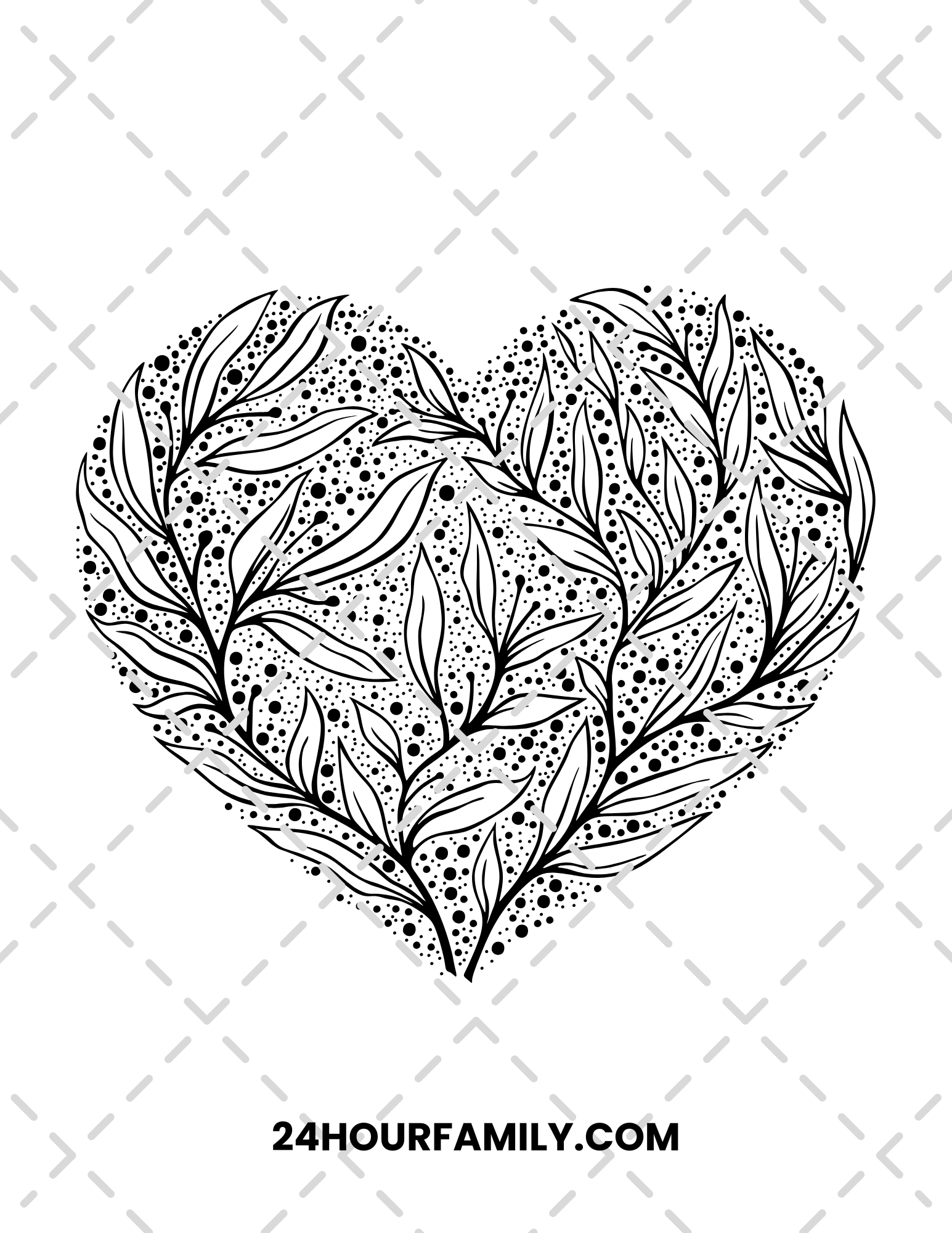 heart mandala coloring pages
