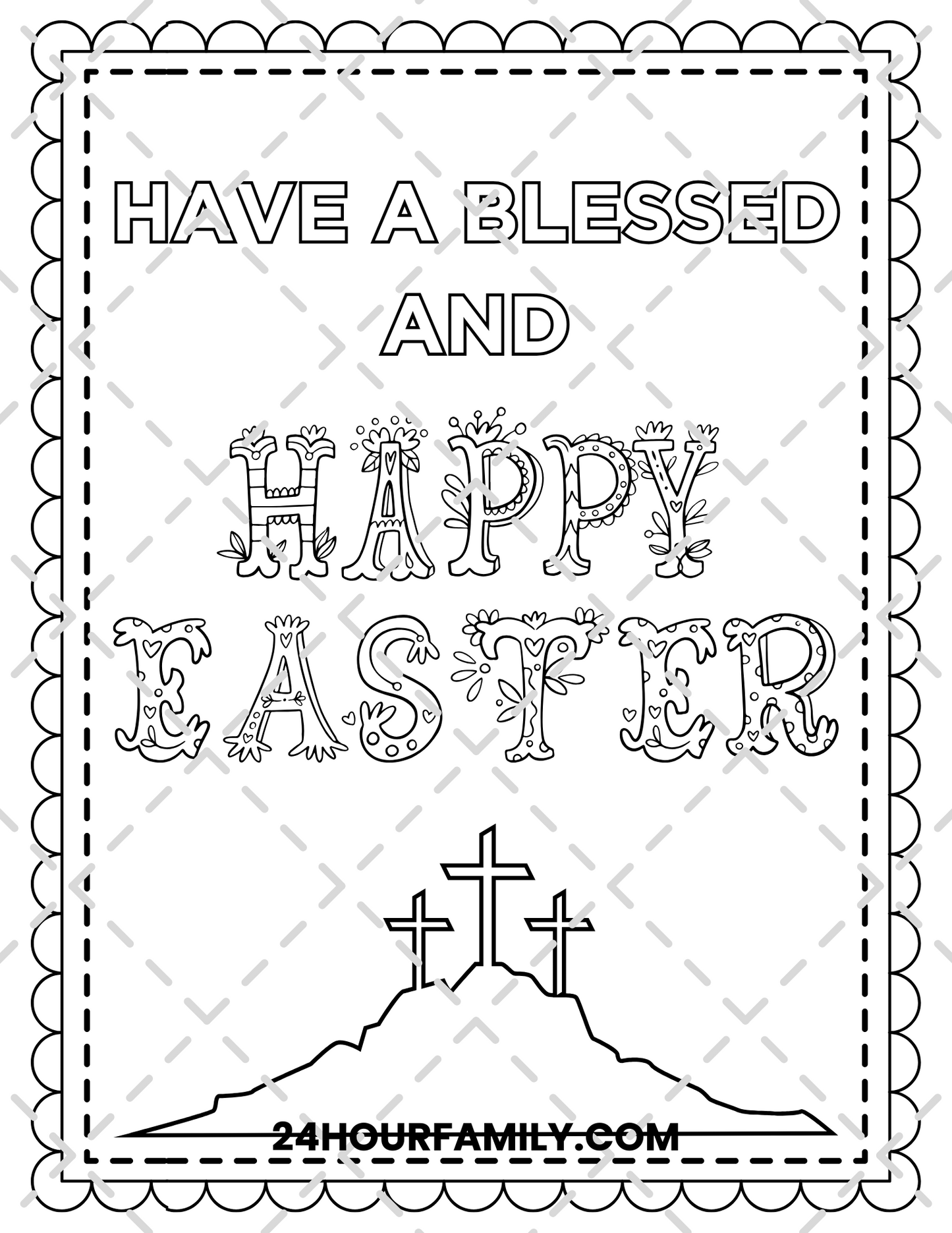 christian easter coloring pages