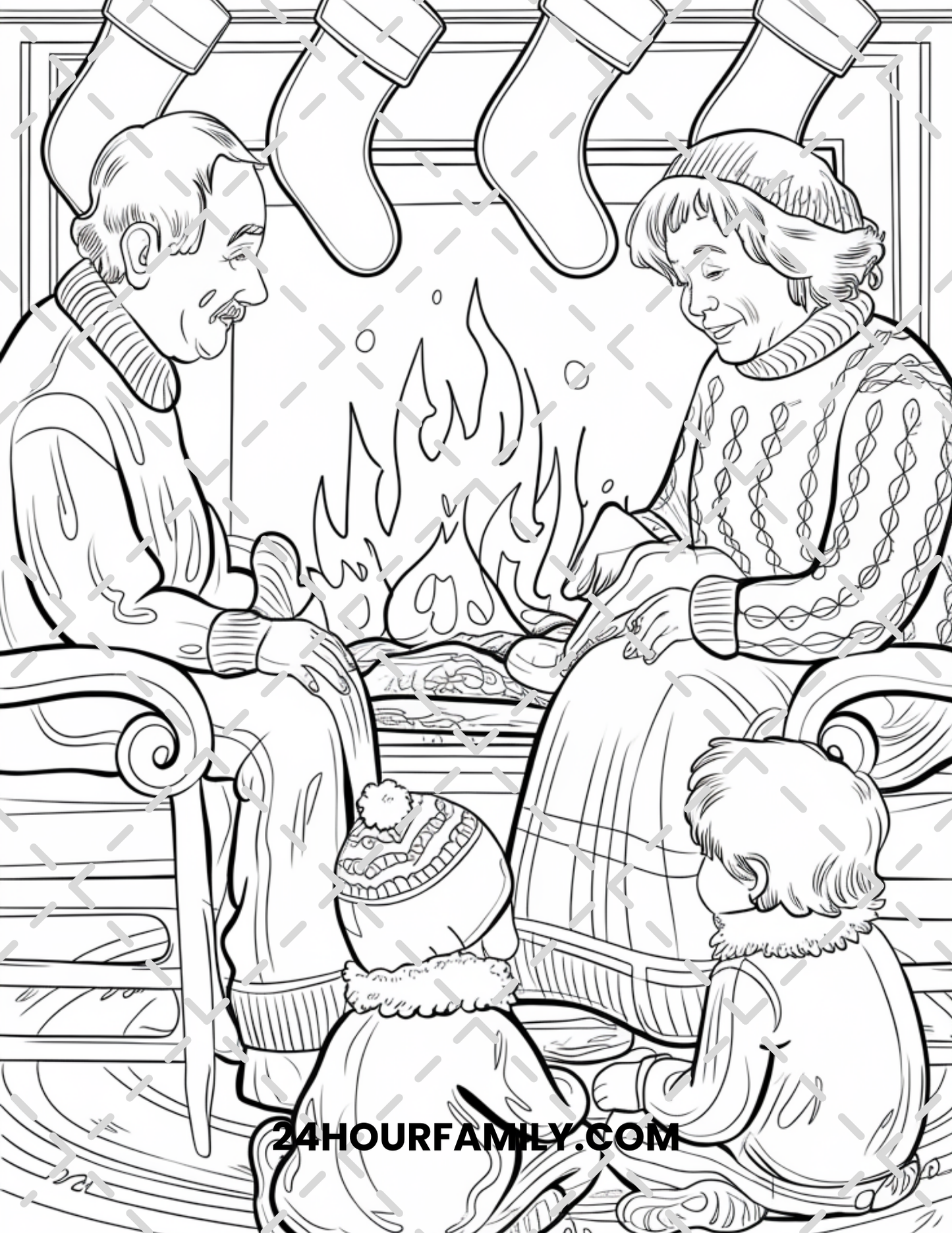 grandparents day coloring pages