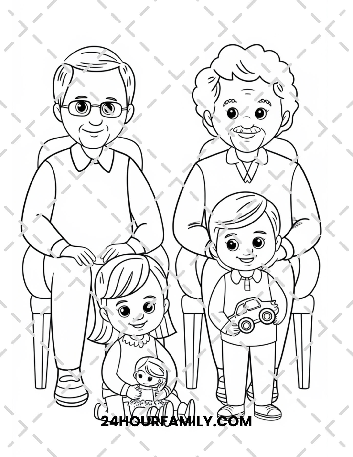 grandparents day coloring pages