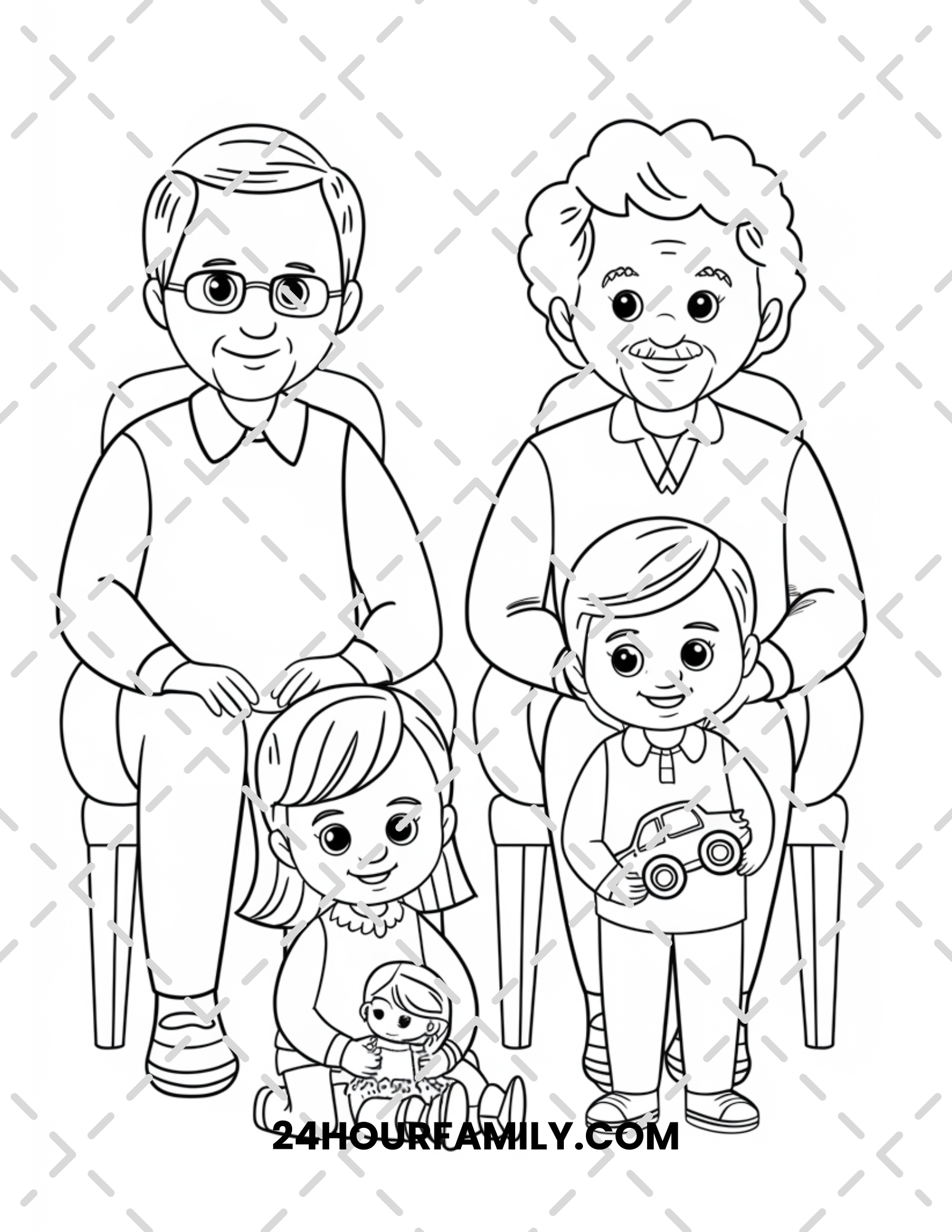 grandparents day coloring pages