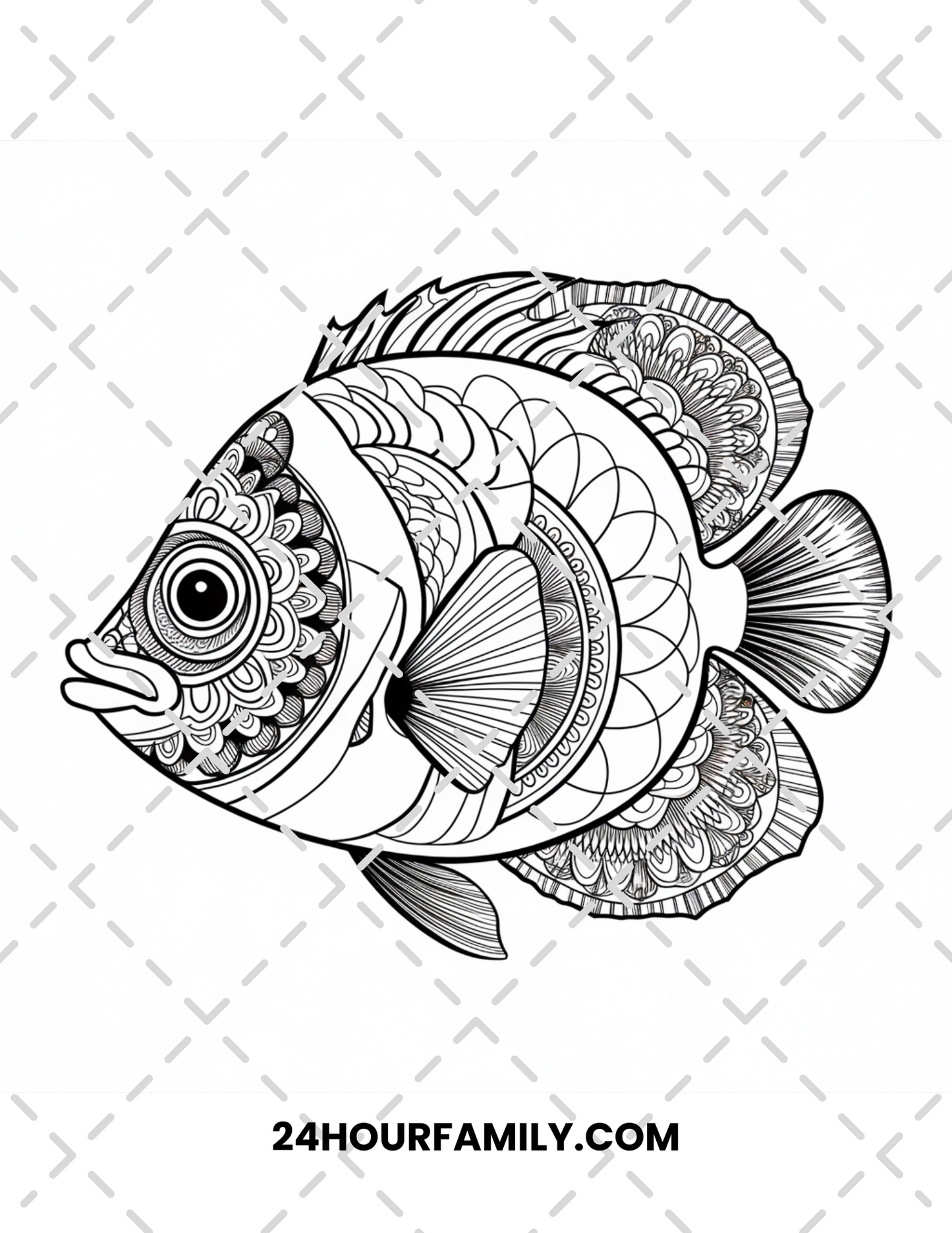 fish coloring pages for adults