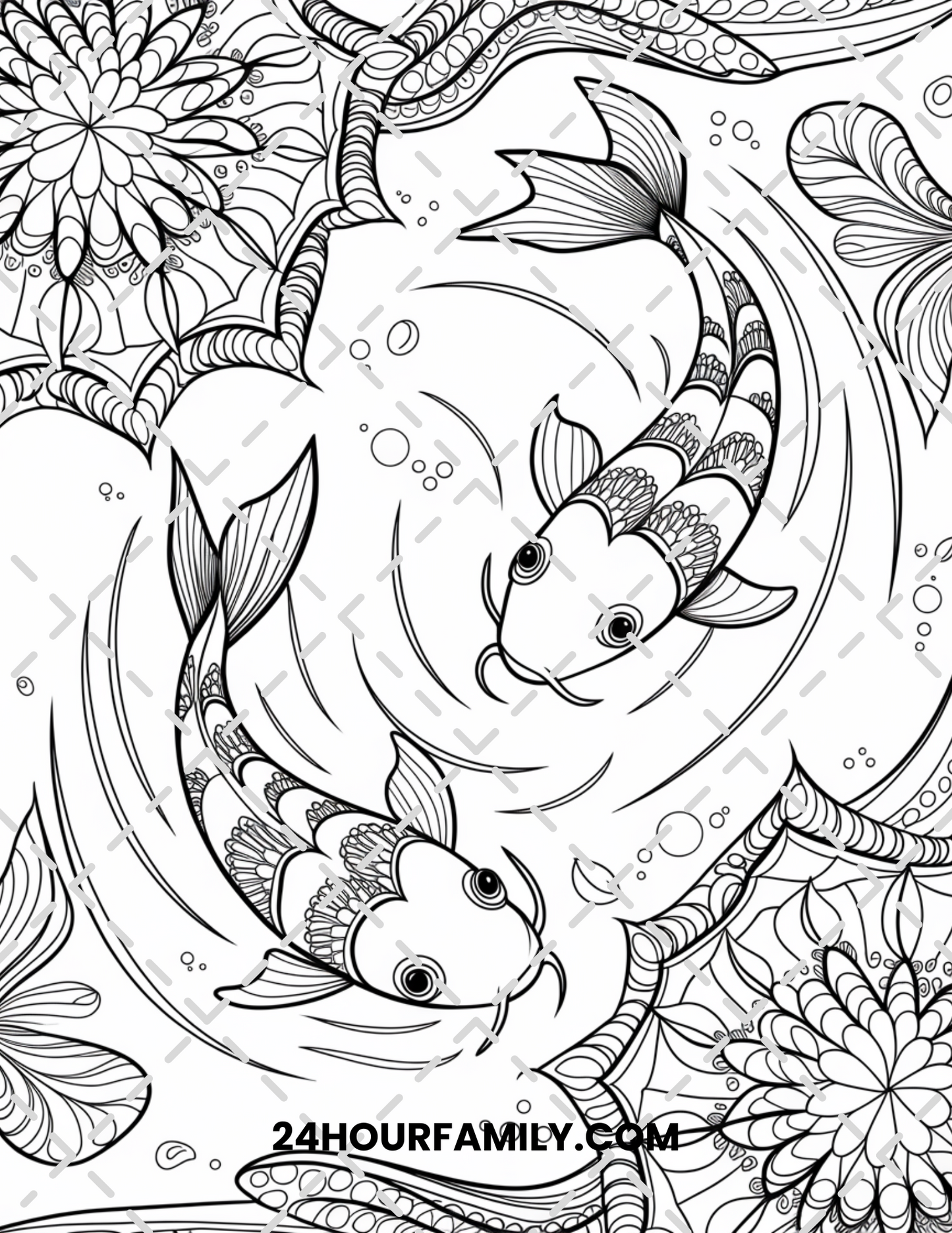 fish coloring pages for adults