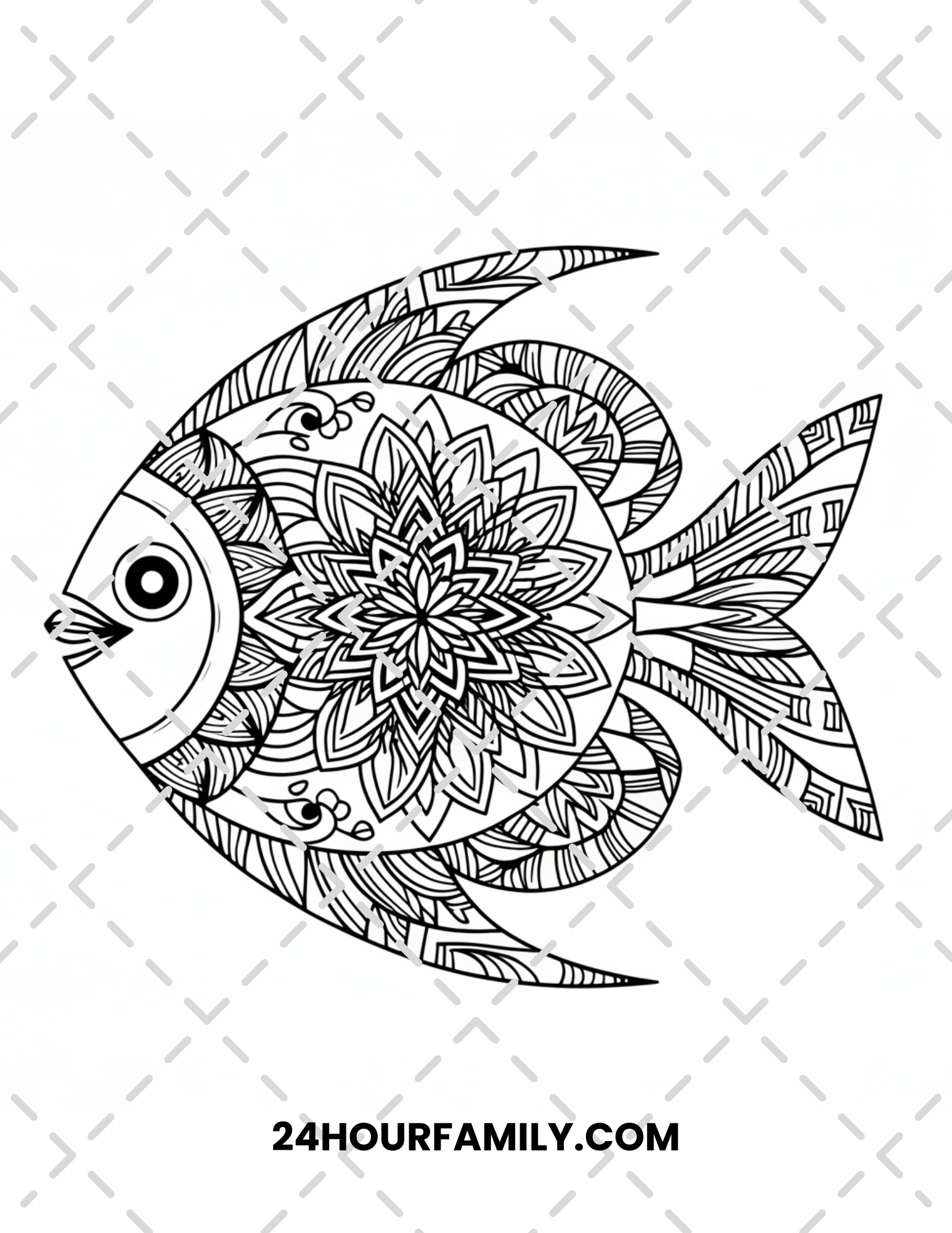 fish coloring pages for adults