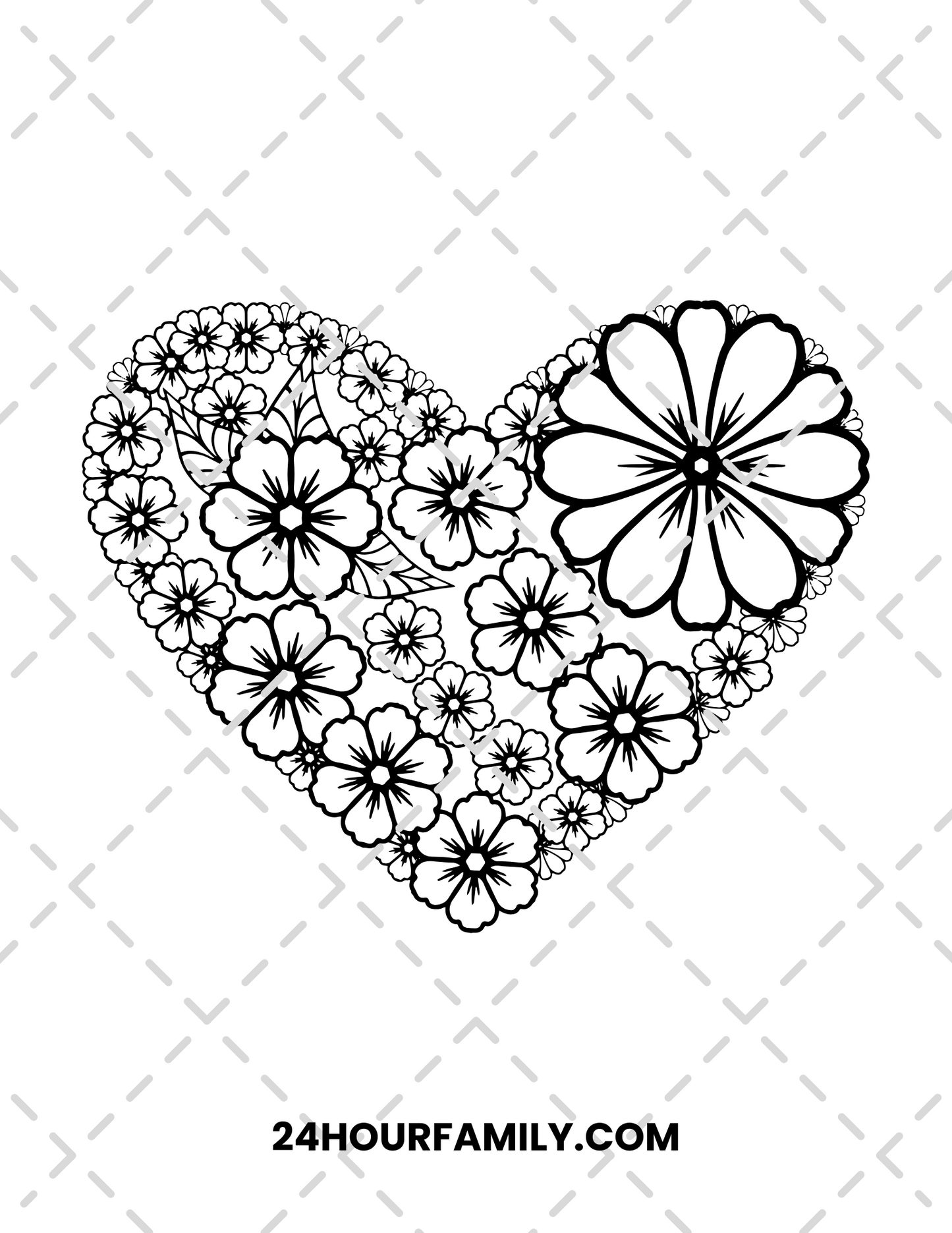 heart mandala coloring pages